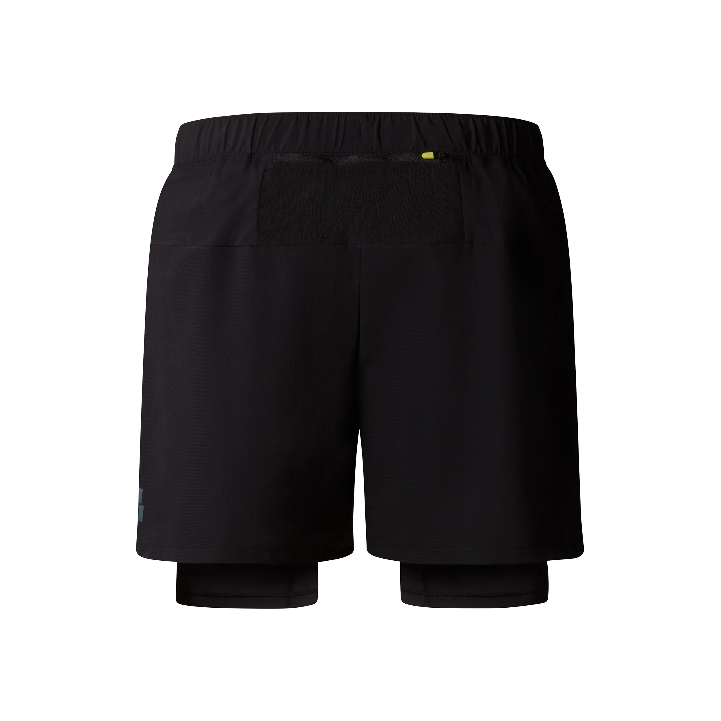 Sunriser 2in1 6in Short De Running Hommes-Noir,Vert Fluo - Image 2
