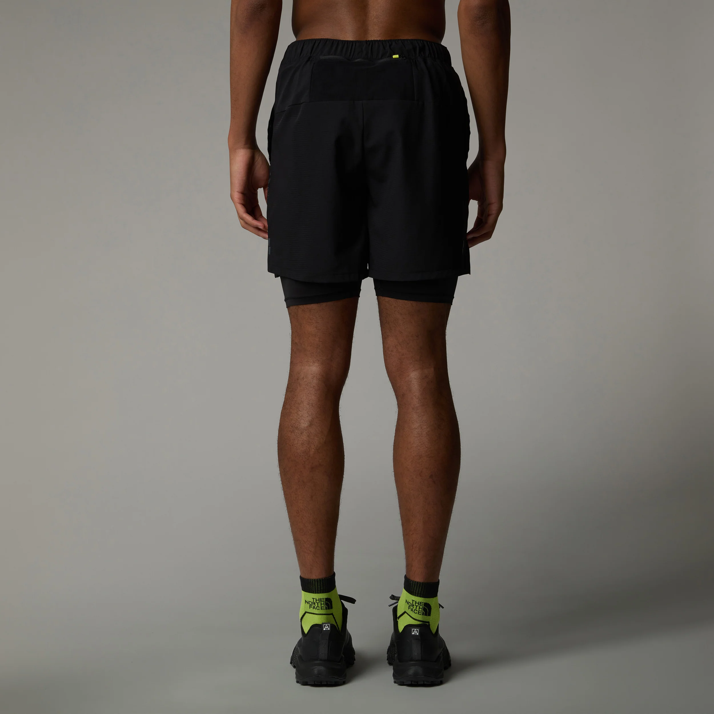 Sunriser 2in1 6in Short De Running Hommes-Noir,Vert Fluo - Image 4