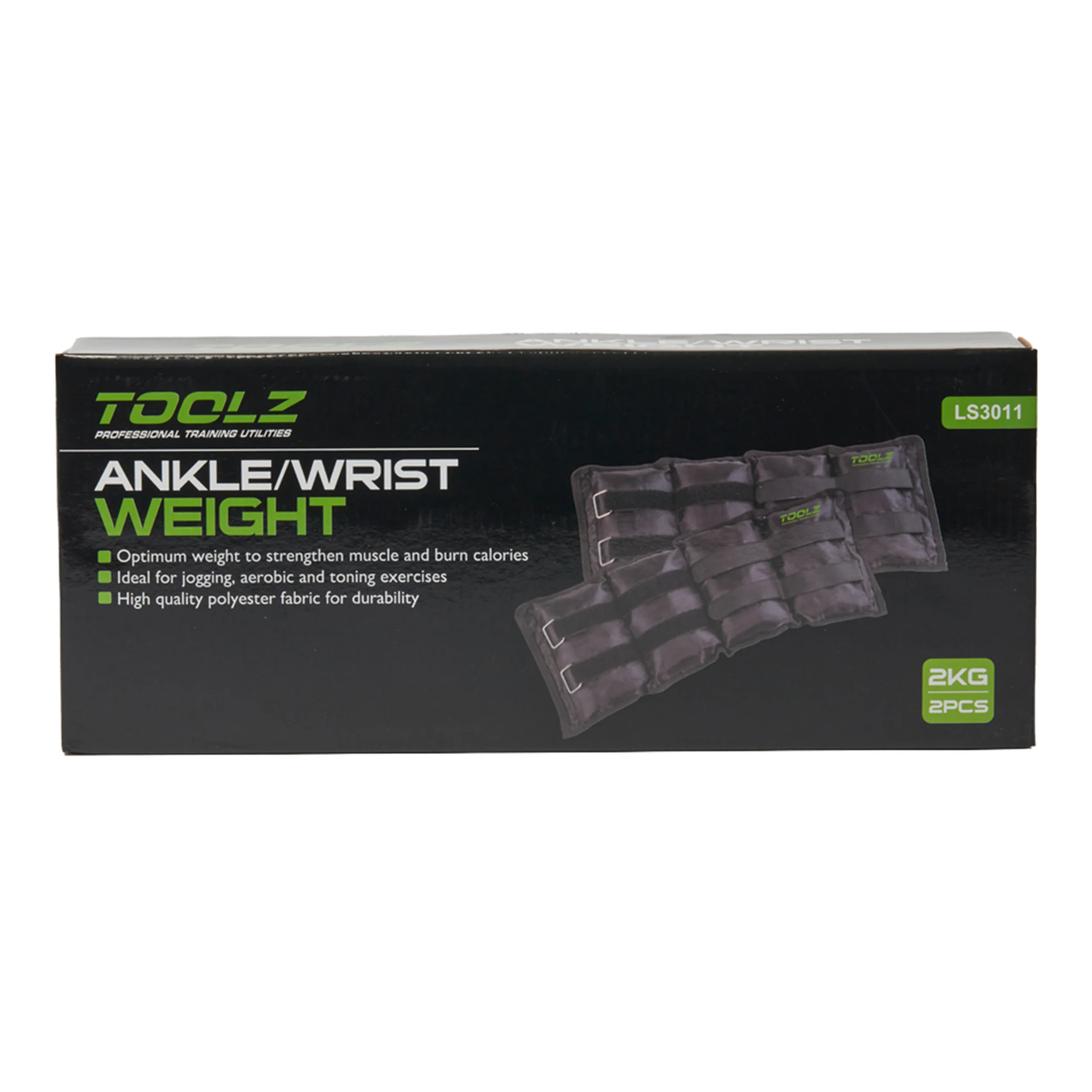 Wrist/Ankle Weight 2kg-2pcs Manchettes Pour Poids-Noir