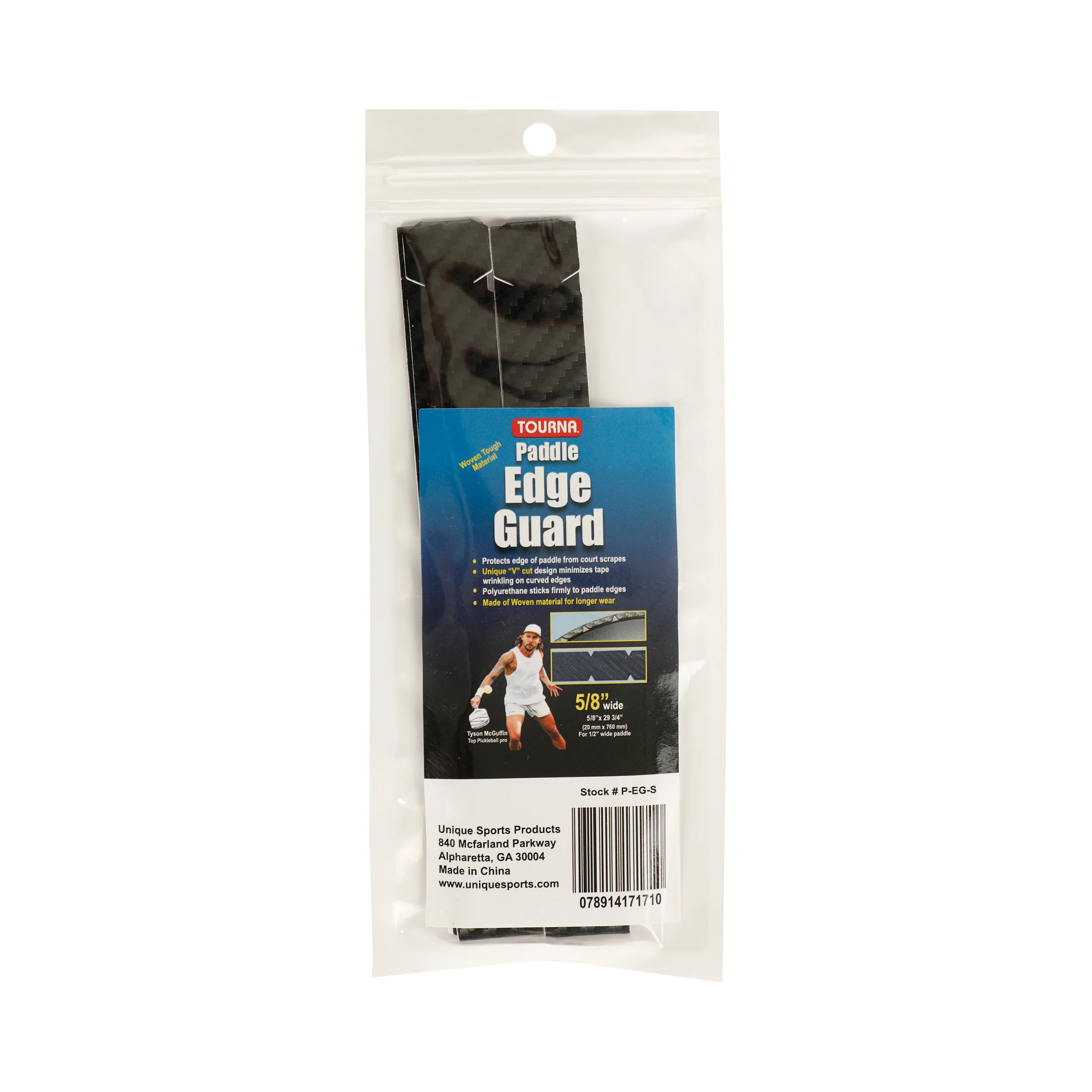 Padel Edge Guard Wooven 15mm Bande De Protection Pour Cadre Pickleball-Noir