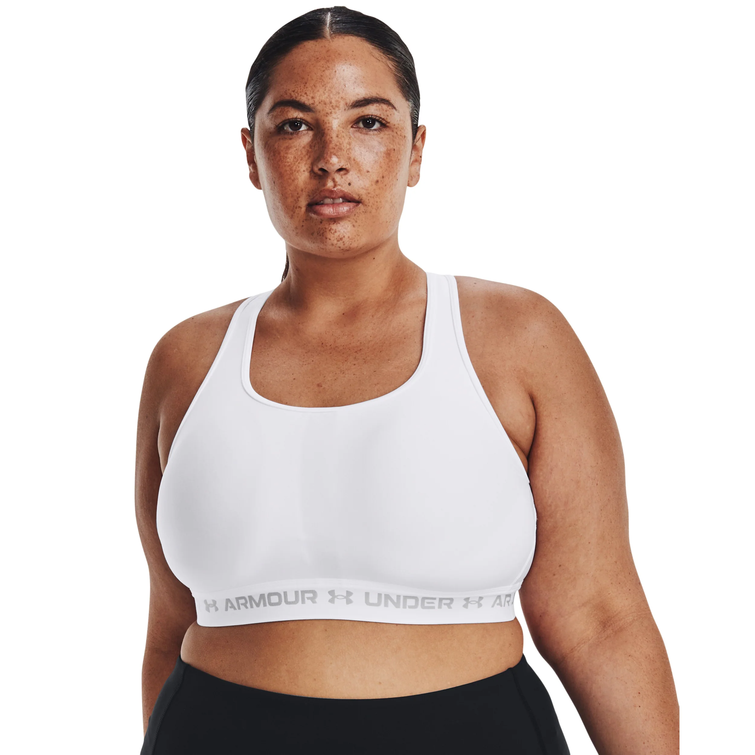 Crossback Mid Soutien-gorge Sport Femmes-Blanc,Gris - Image 5