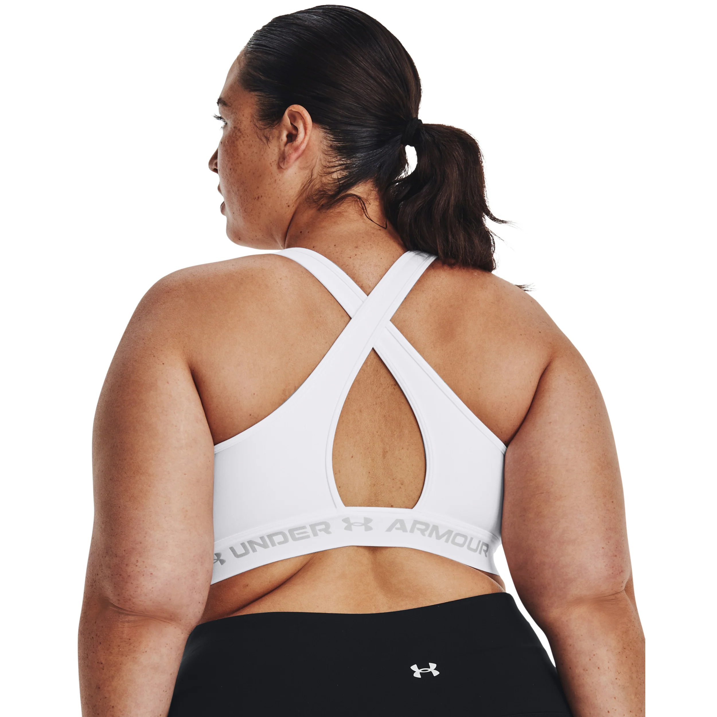 Crossback Mid Soutien-gorge Sport Femmes-Blanc,Gris - Image 6