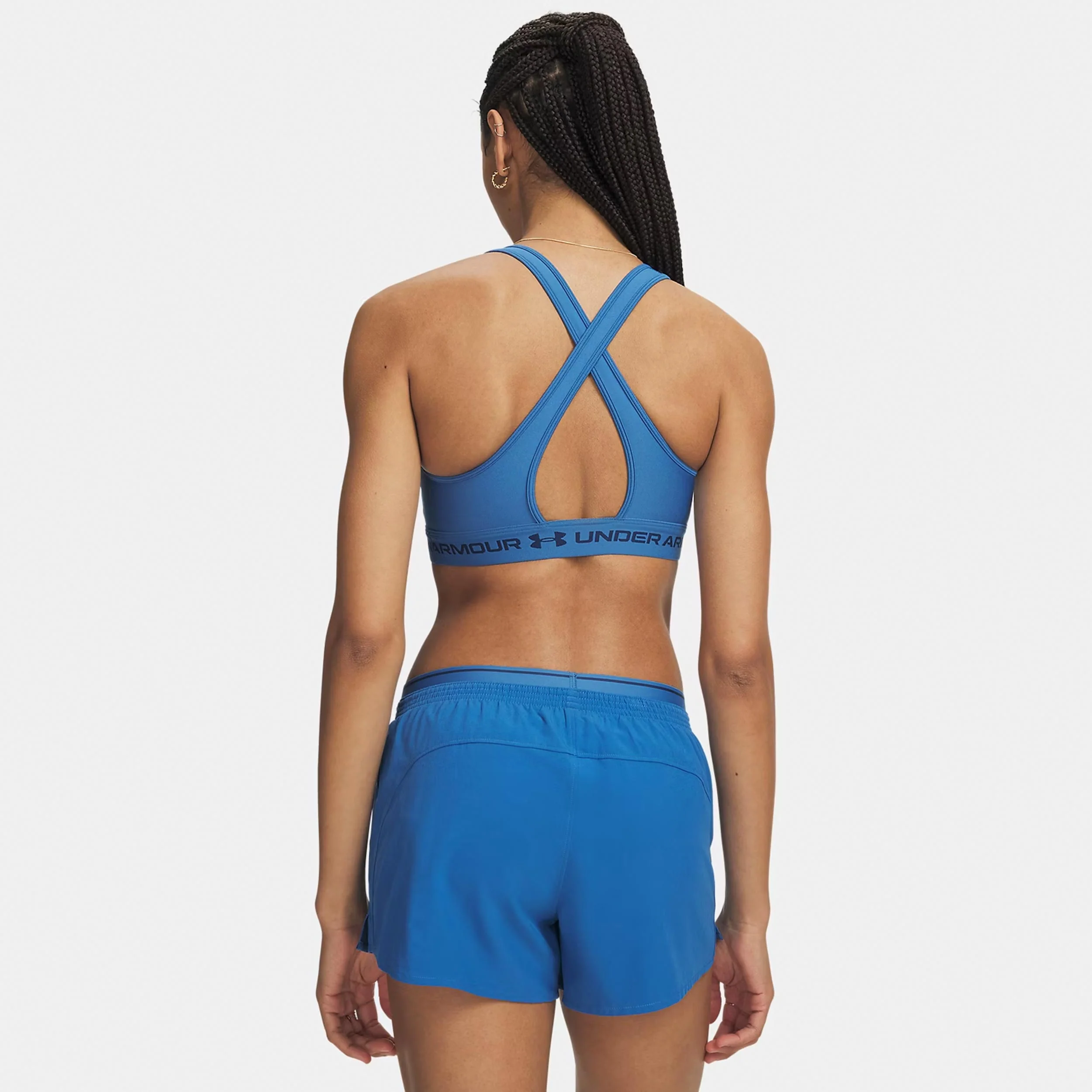 Crossback Mid Soutien-gorge sport Femmes - bleu, bleu nuit - Image 2