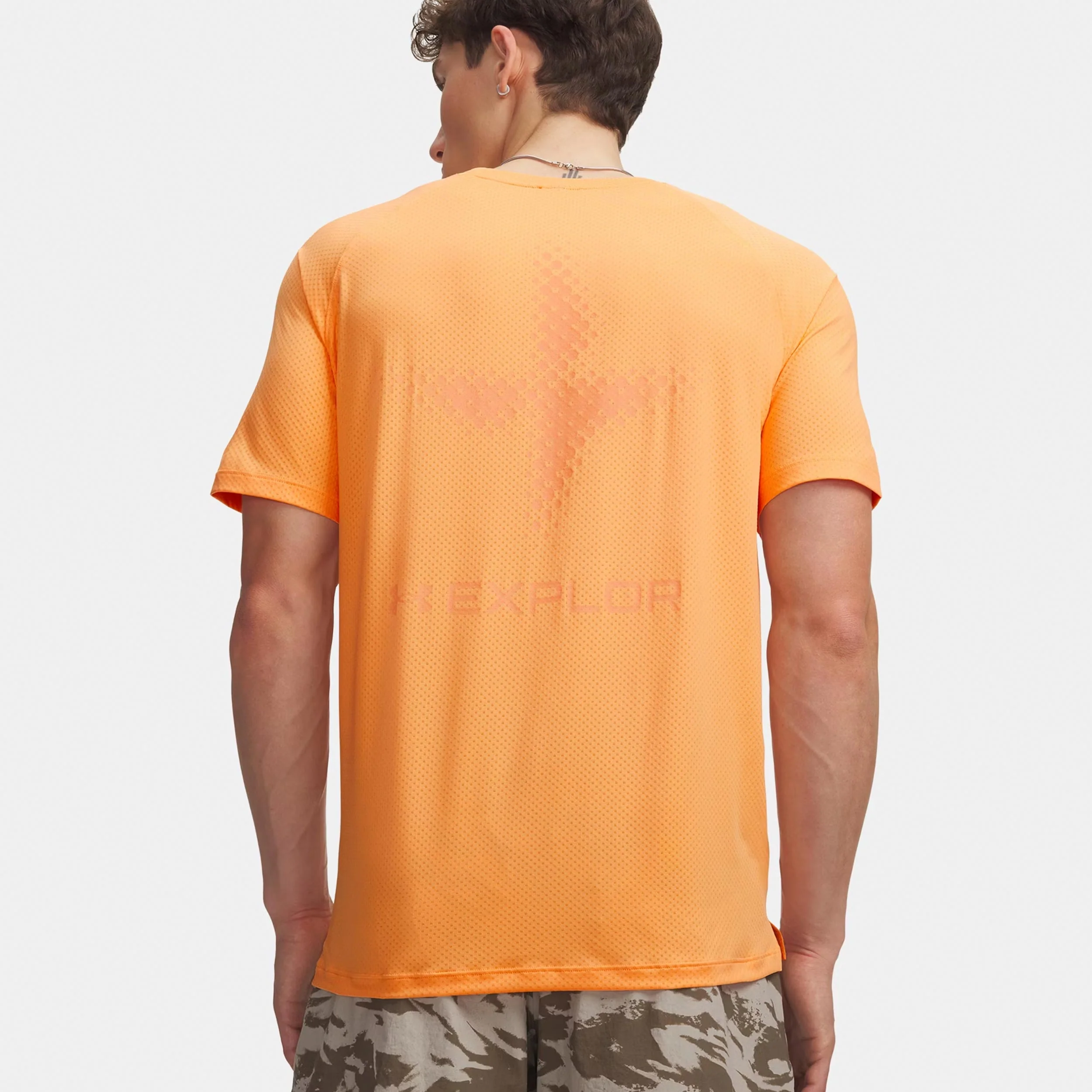 Explor Trail Run Graphic Maillot de course Hommes-orange, noir - Image 2