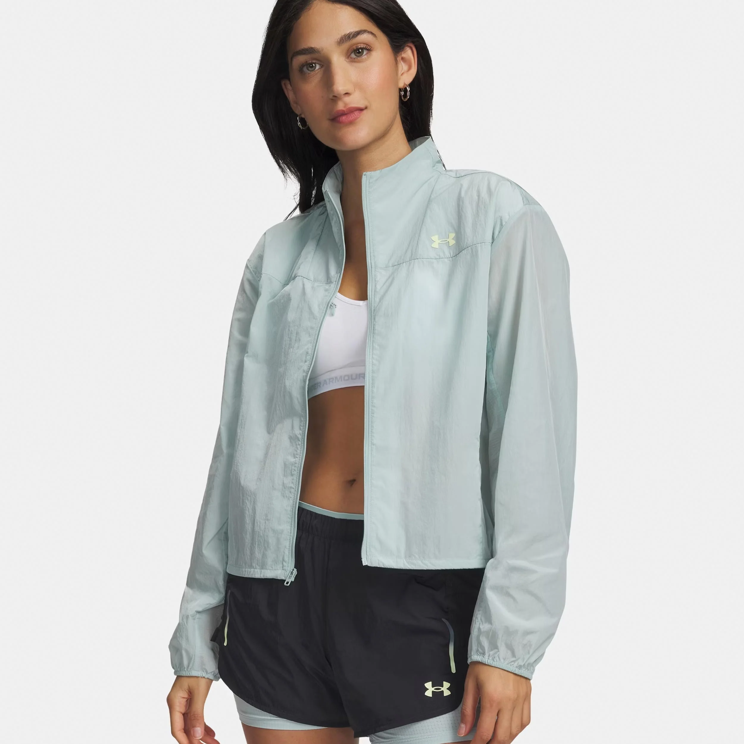 Explor Trail Run Wind Veste running Femmes-bleu, vert clair