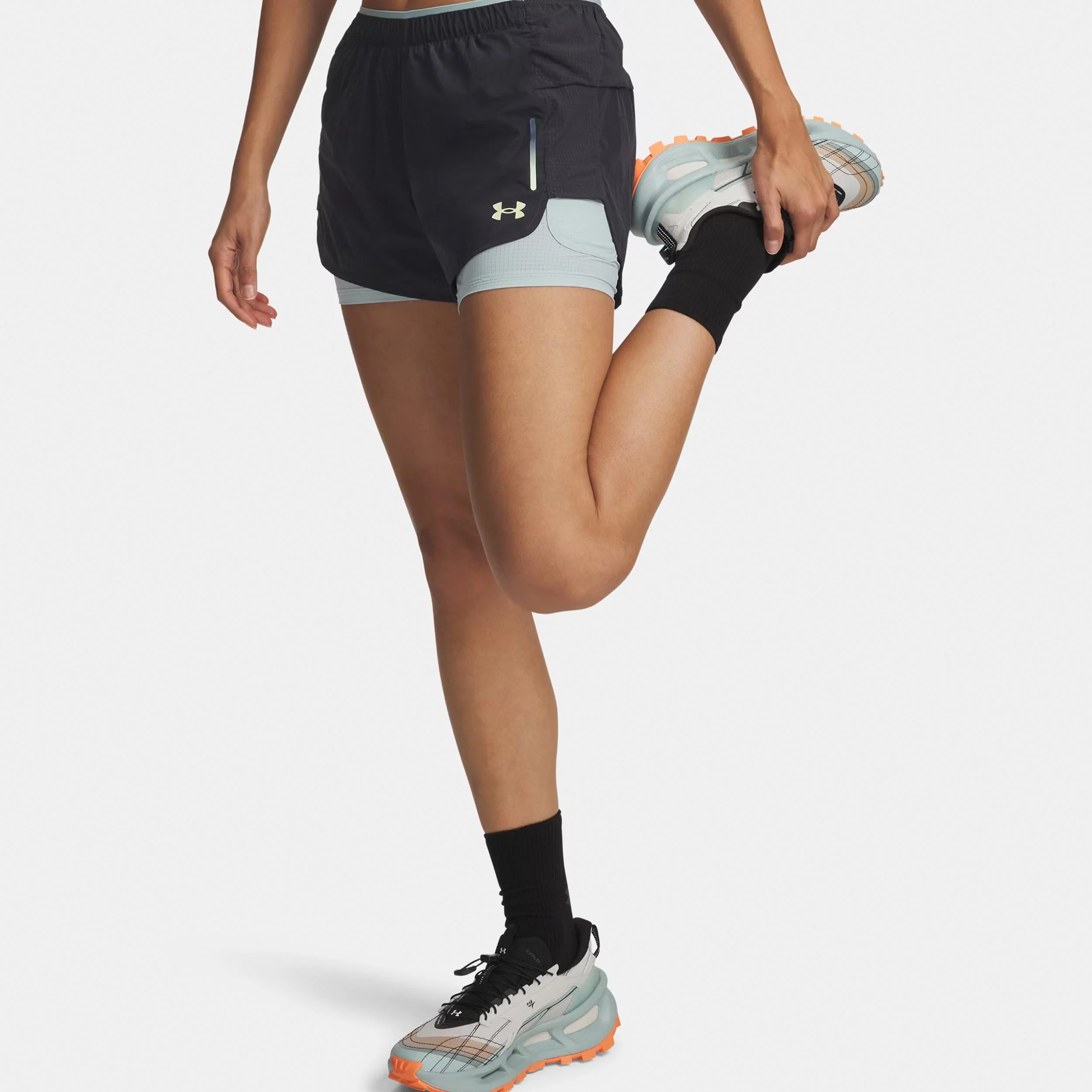 Explor Trail Ultra Lined Short de running Femmes-anthracite, bleu