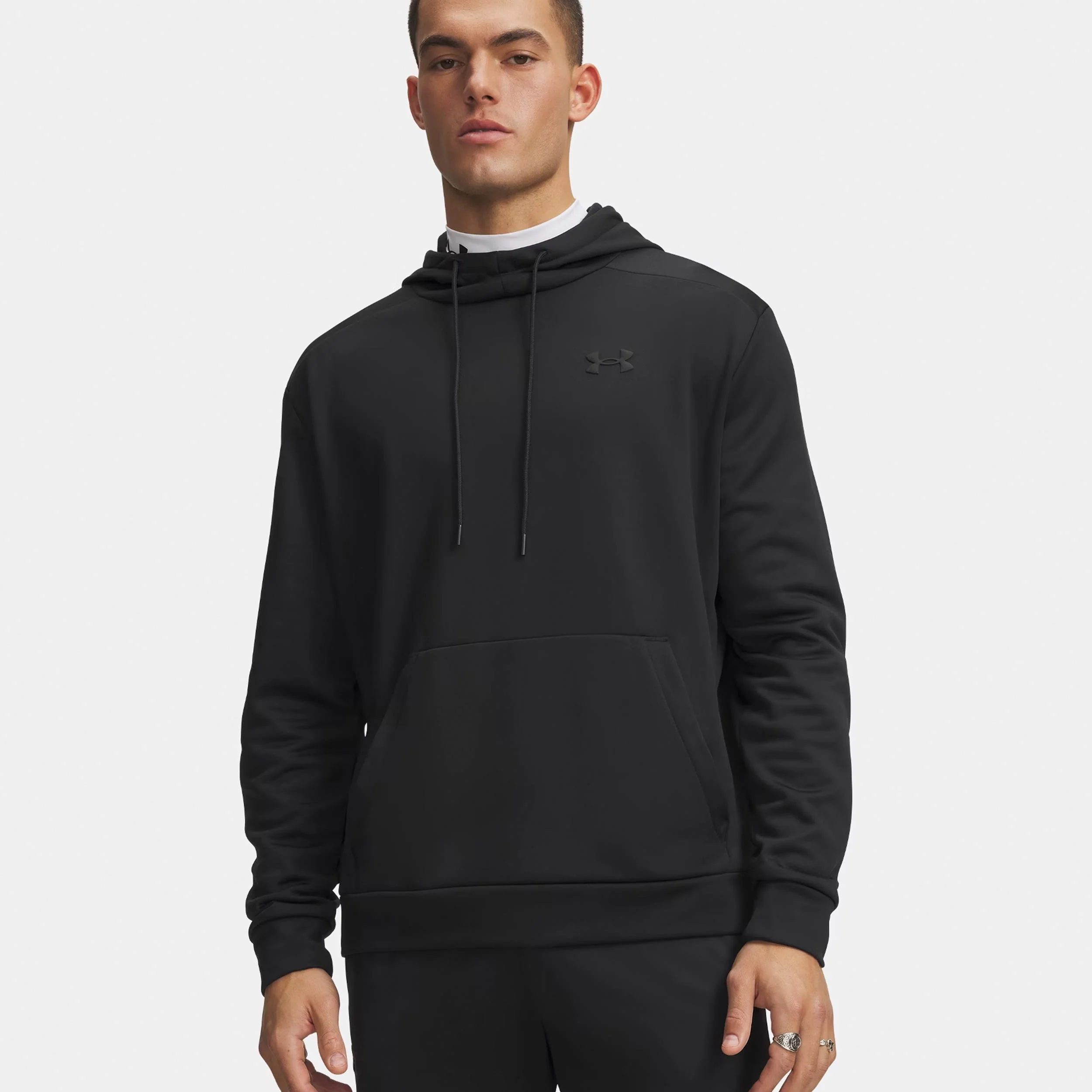 Fleece Sweat à capuche Hommes - noir, - Image 3