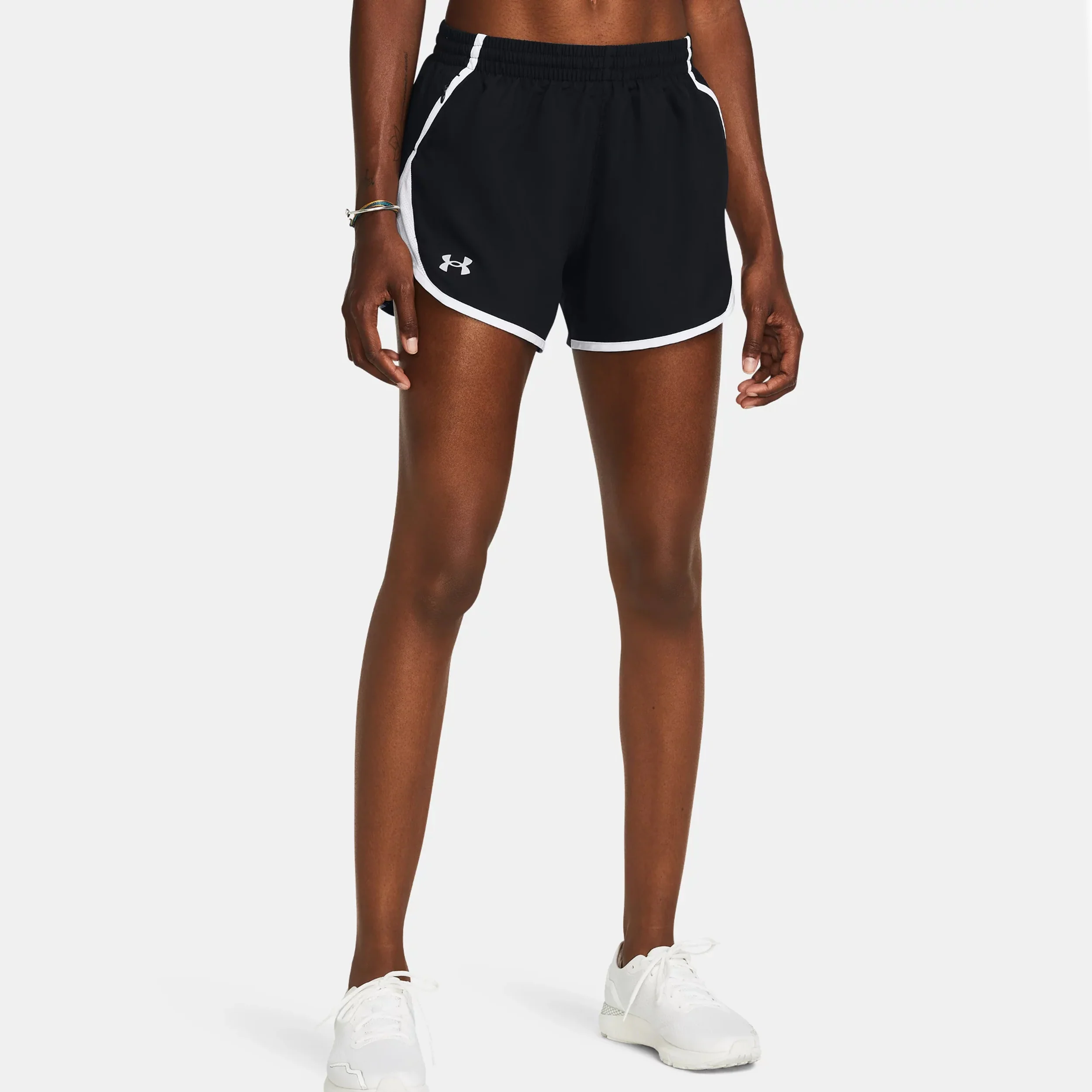 Fly By 3in Short de running Femmes - noir, blanc - Image 3