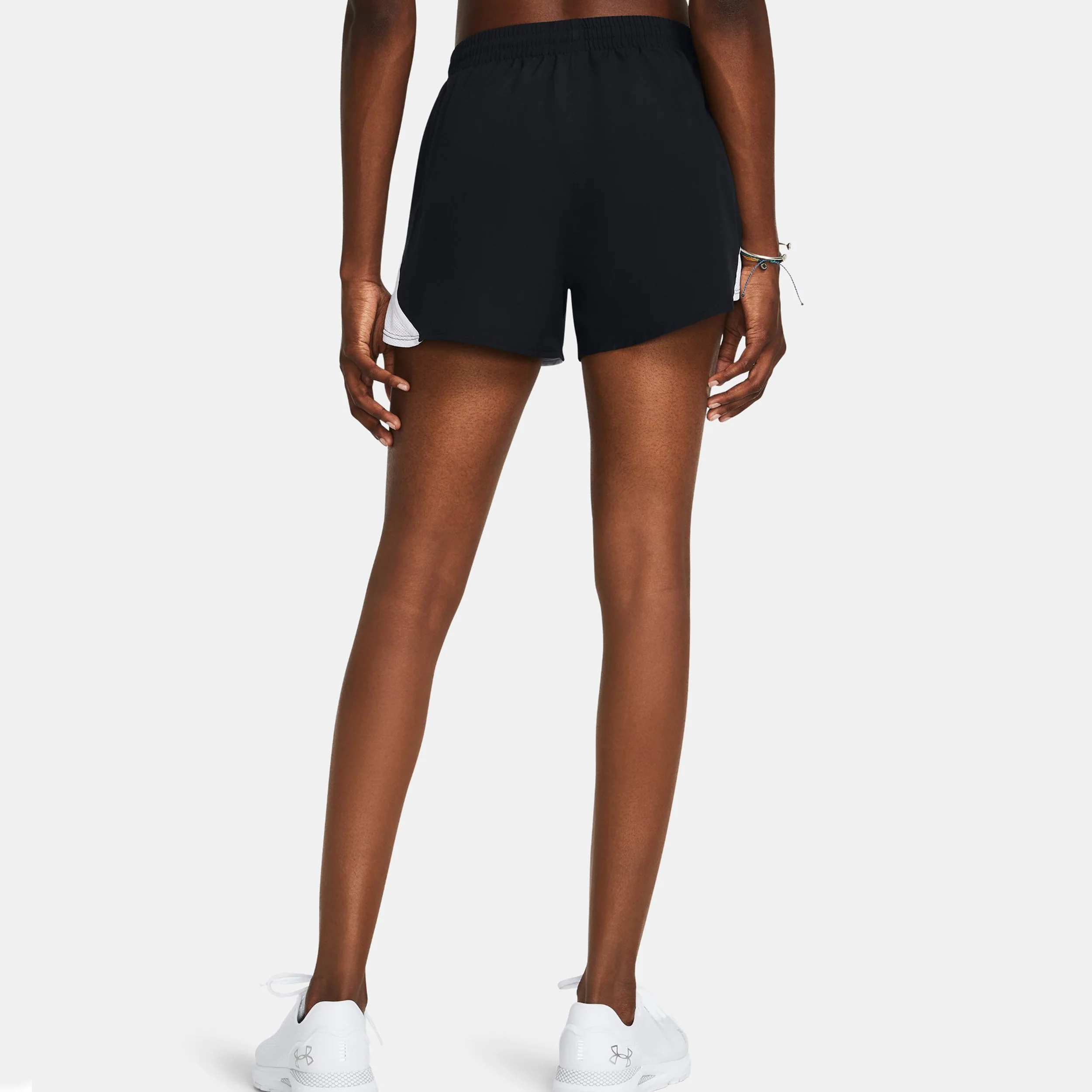 Fly By 3in Short de running Femmes - noir, blanc - Image 4