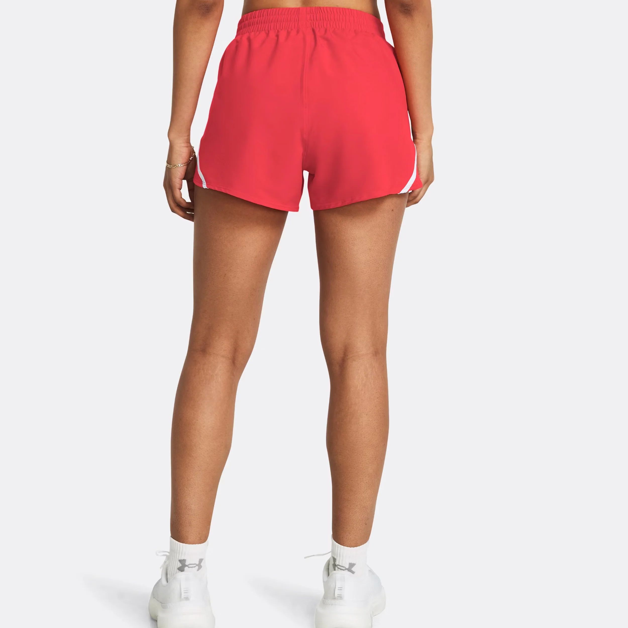 Fly By 3in Short de running Femmes - rouge, blanc - Image 4