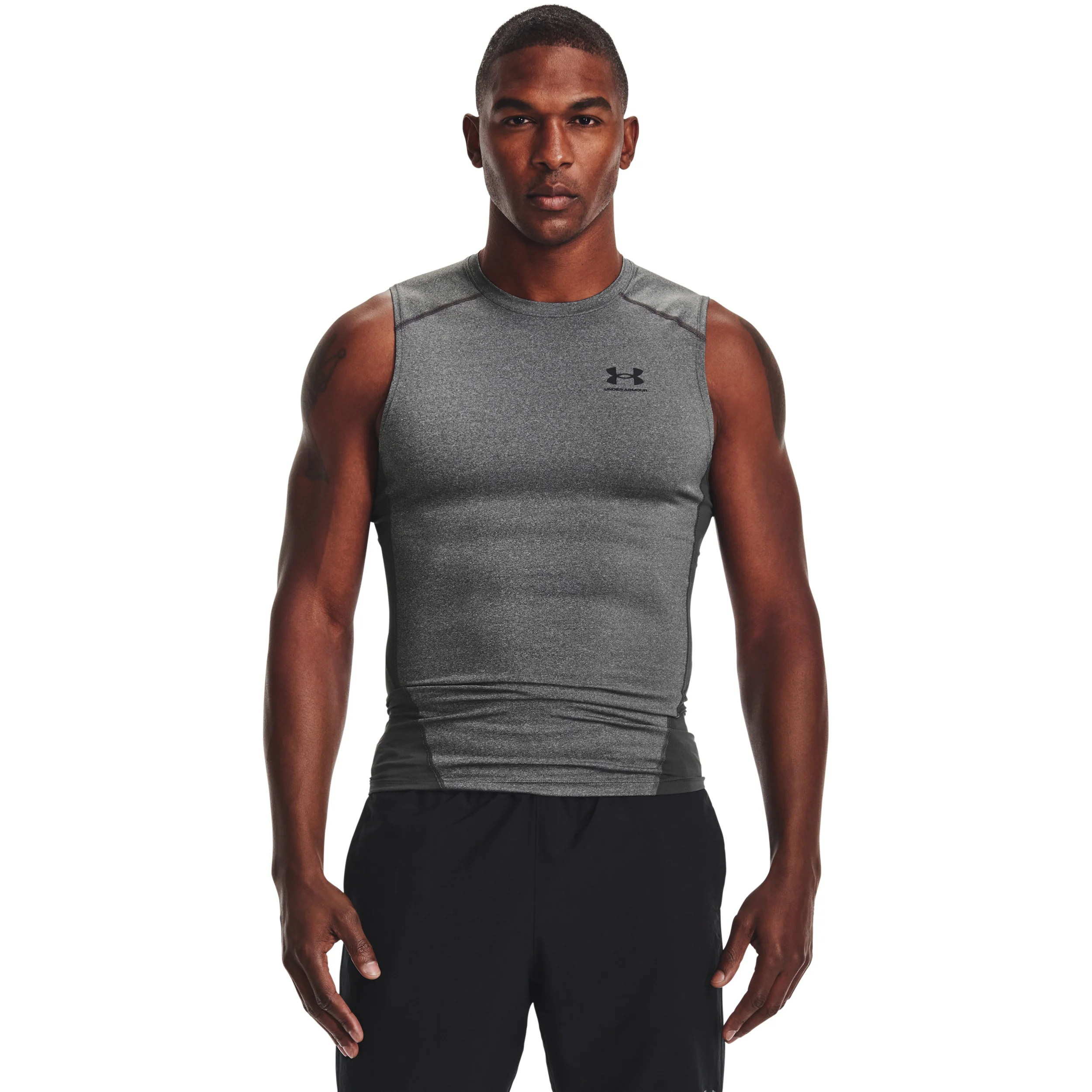Heatgear Armour Débardeur Tank Top Hommes-Gris Foncé, Gris - Image 3