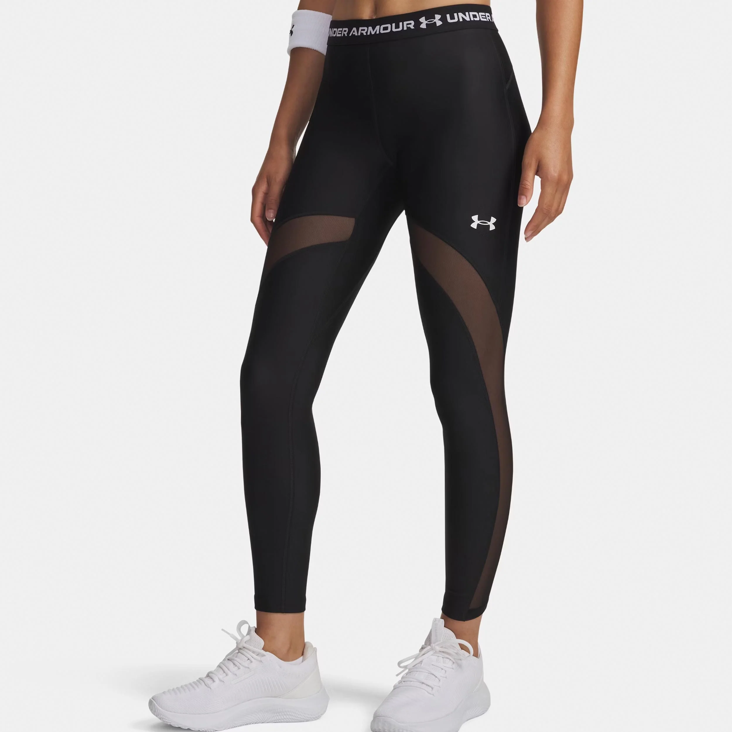 HeatGear Mesh Collant tight Femmes-noir, blanc