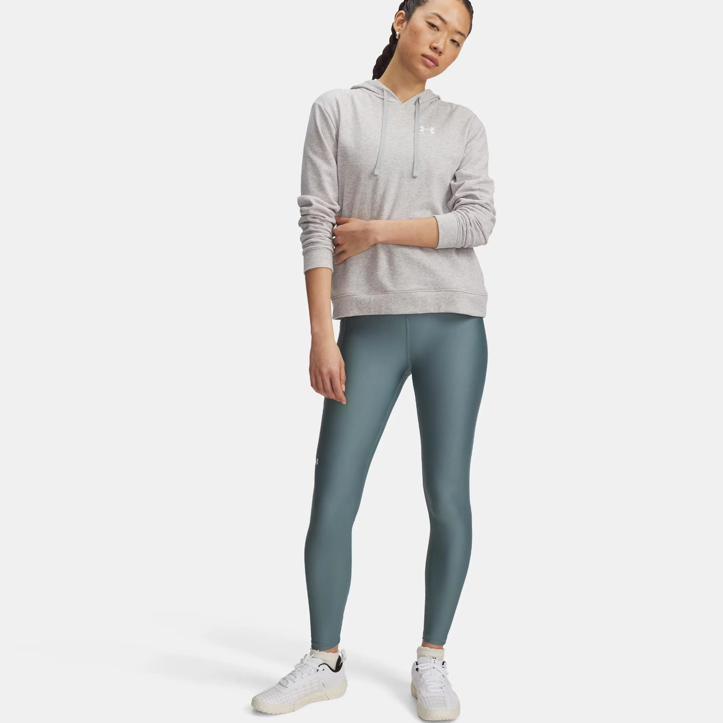 High Rise Collant tight Femmes-bleu gris - Image 3