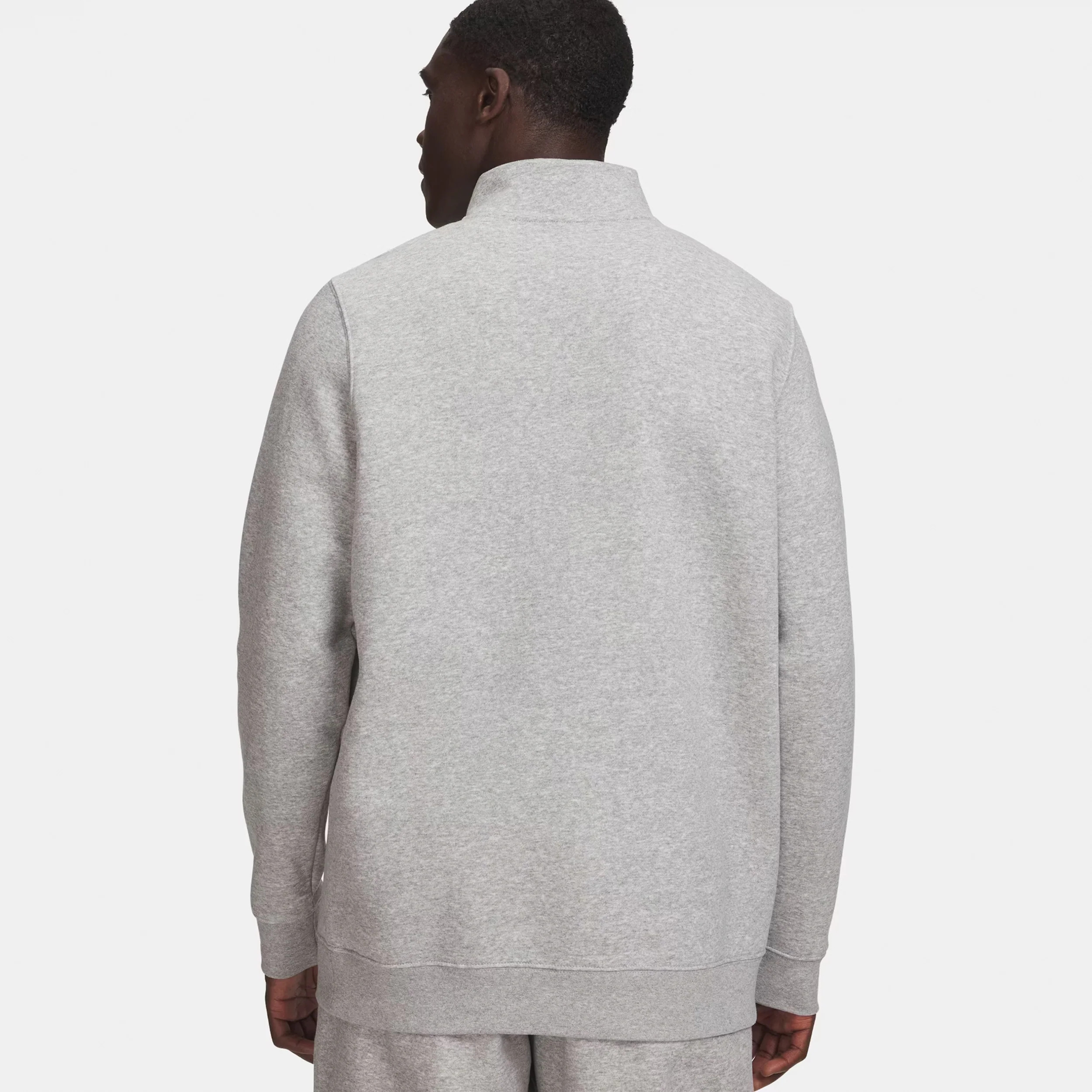 Icon Fleece 1/4 Zip Sweat-shirt Hommes - gris, blanc - Image 2