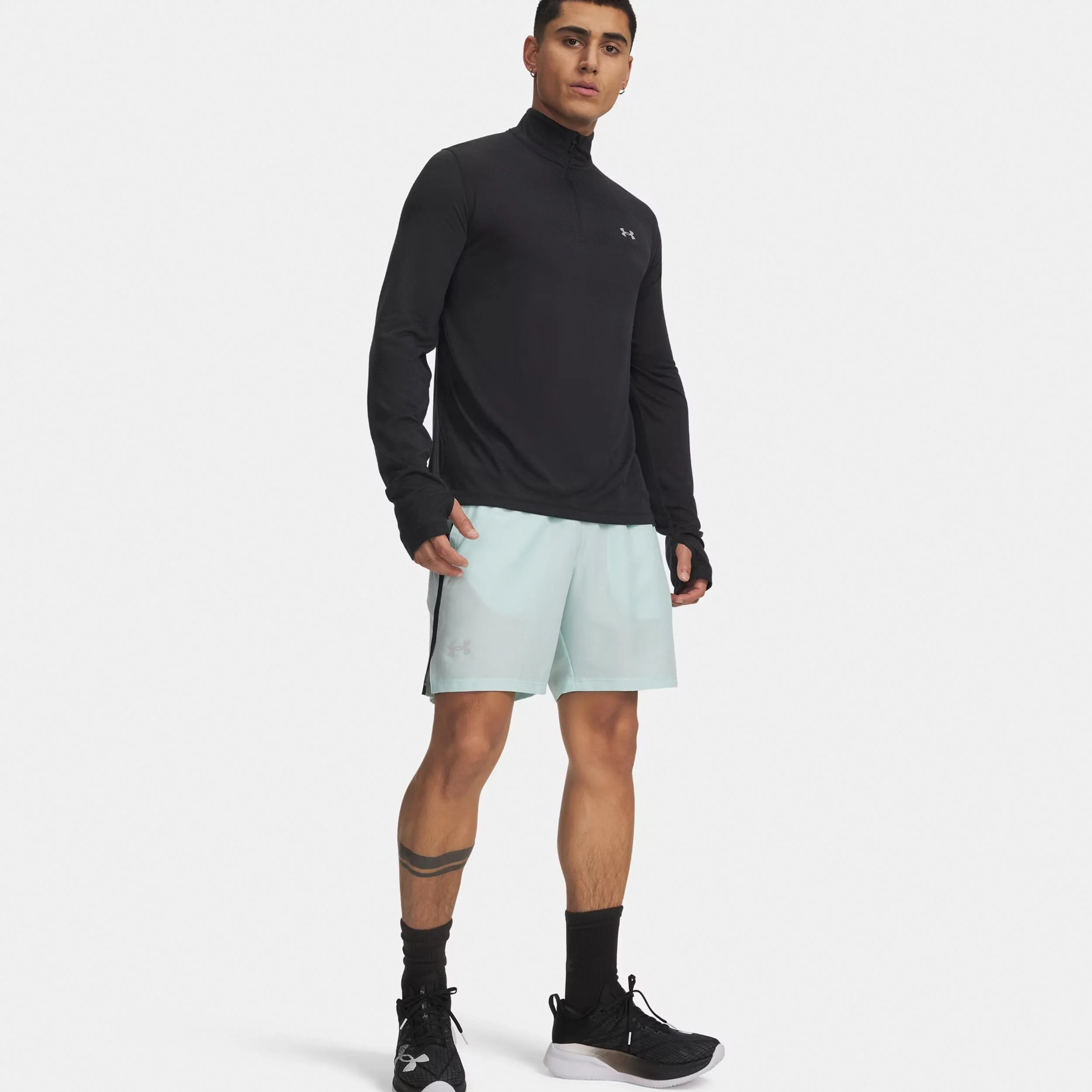 Launch 7in Short de running Hommes - menthe, noir - Image 3