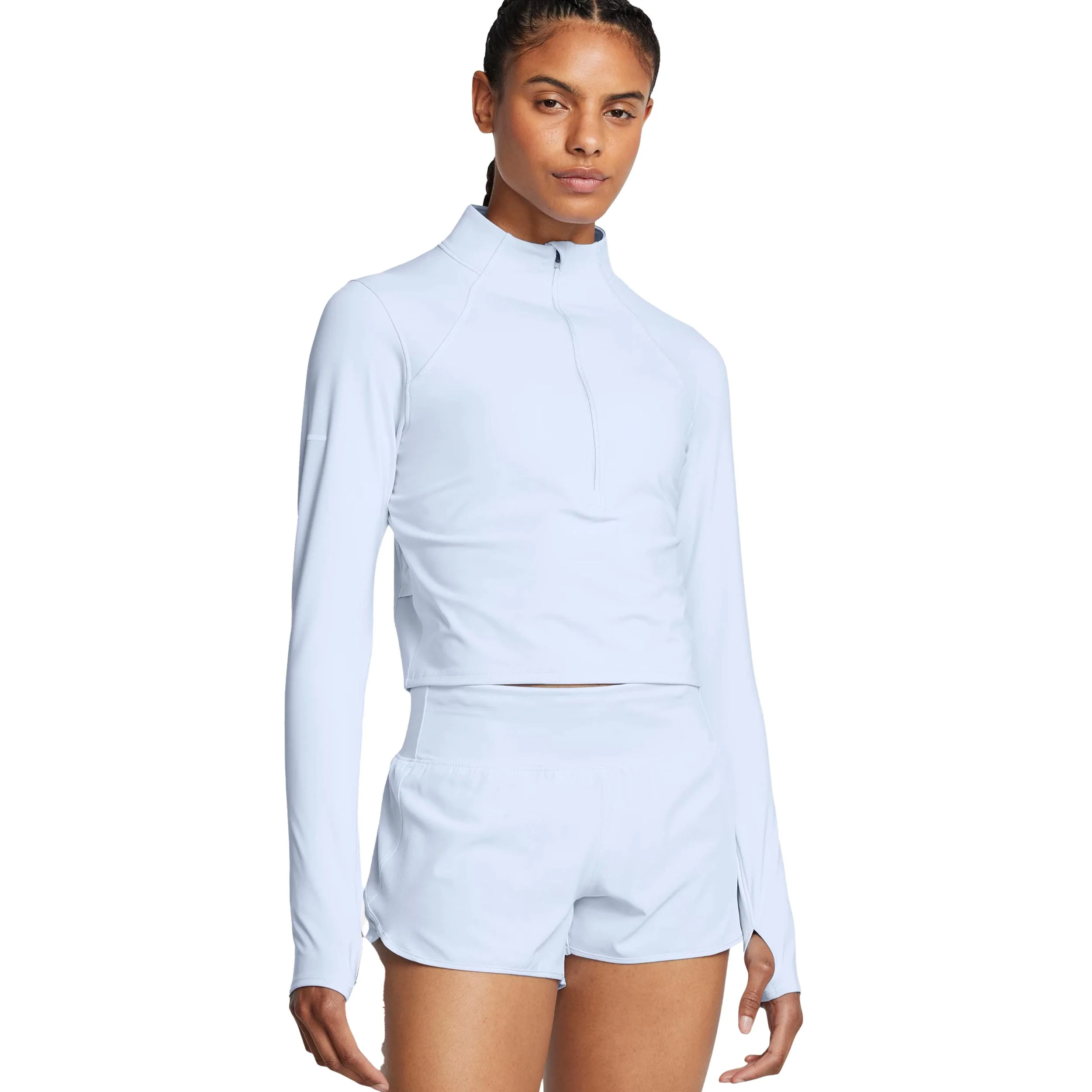 Launch Elite Half Zip Maillot De Course Femmes-Bleu - Image 3
