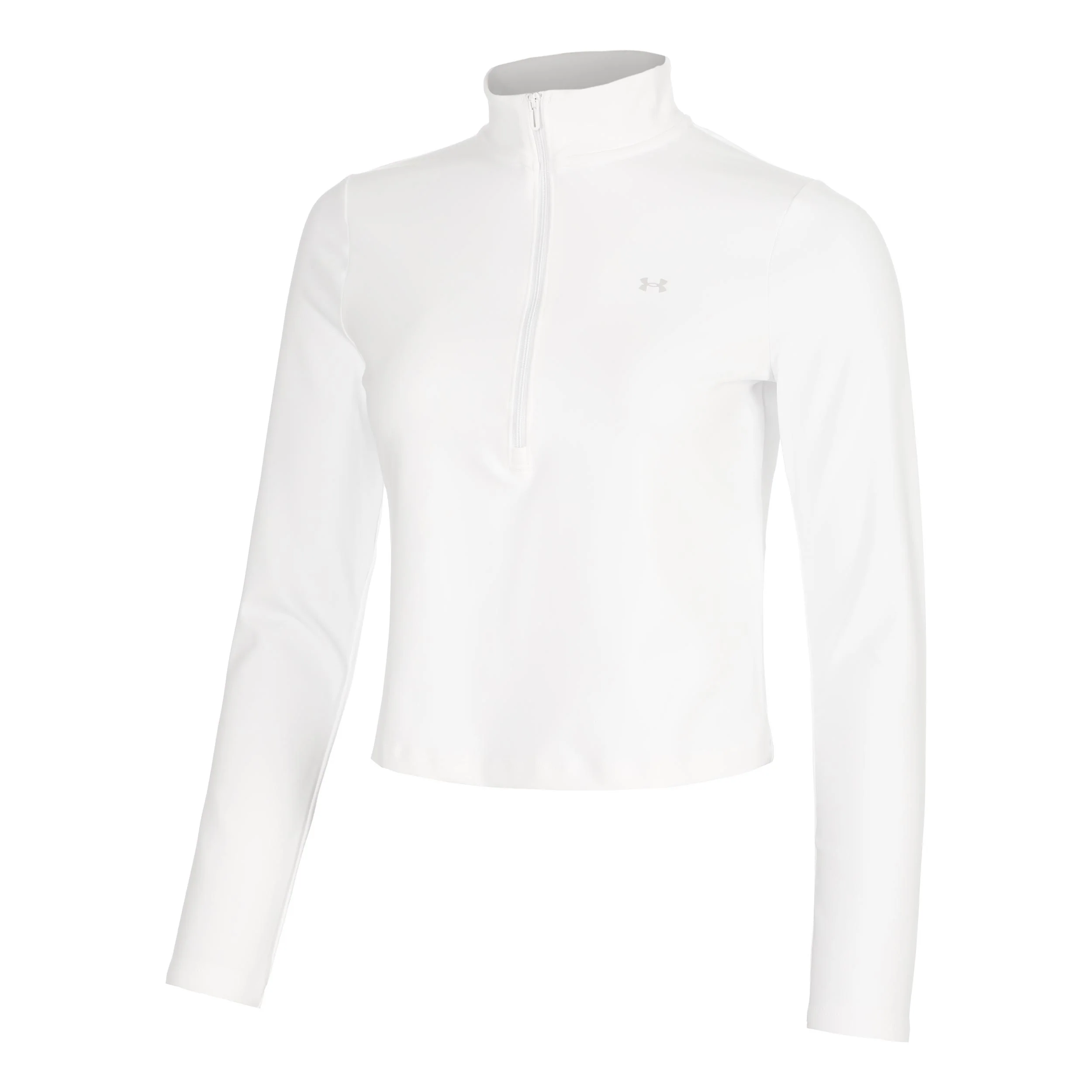 Motion 1/2 Zip Haut manches longues Femmes - blanc, gris clair