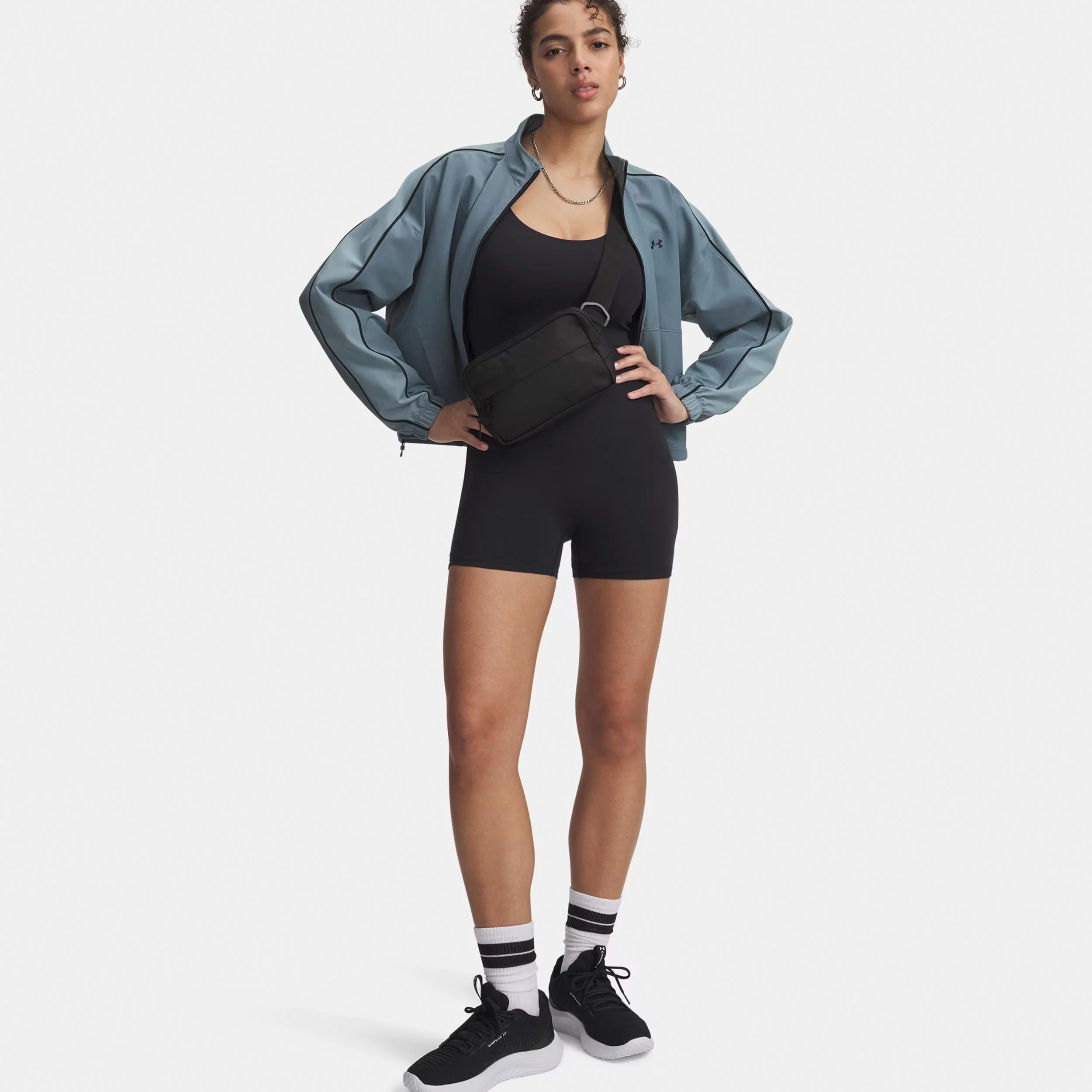 Motion Shorts Femmes-noir, gris - Image 3