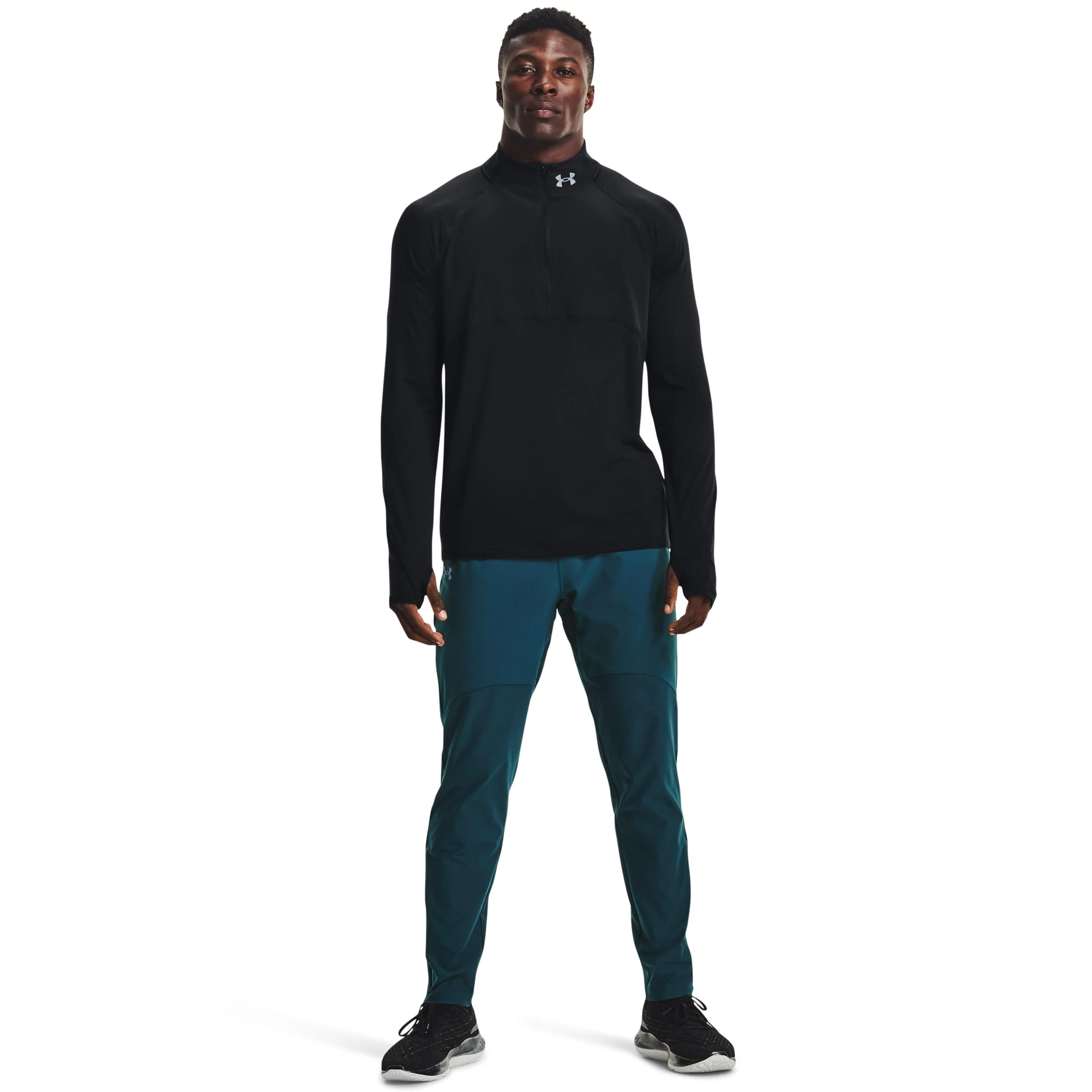 Qualifier 2.0 1/2 Zip Haut Manches Longues Hommes-Noir - Image 5