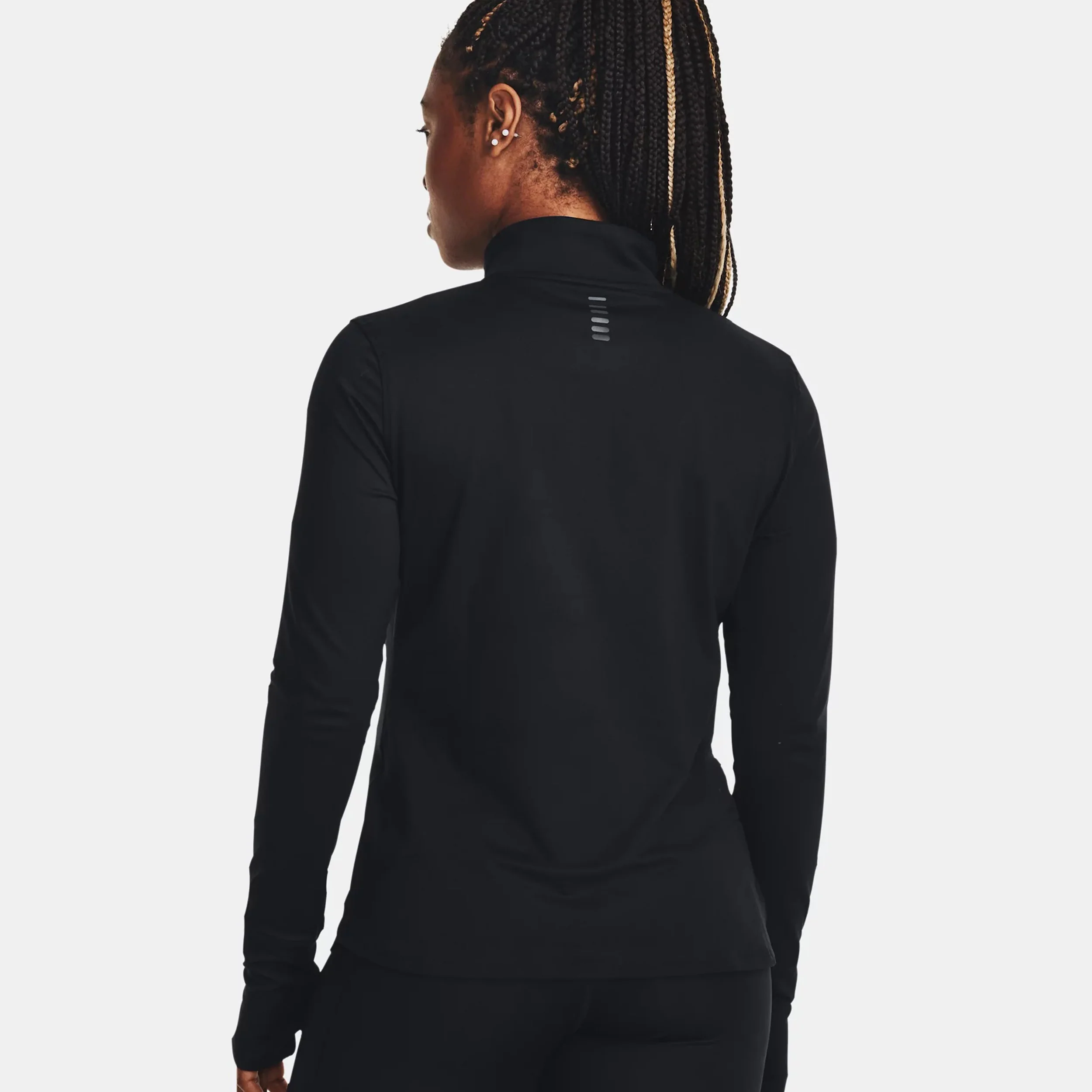 Qualifier Run Half-Zip Haut Manches Longues Femmes-Noir - Image 4