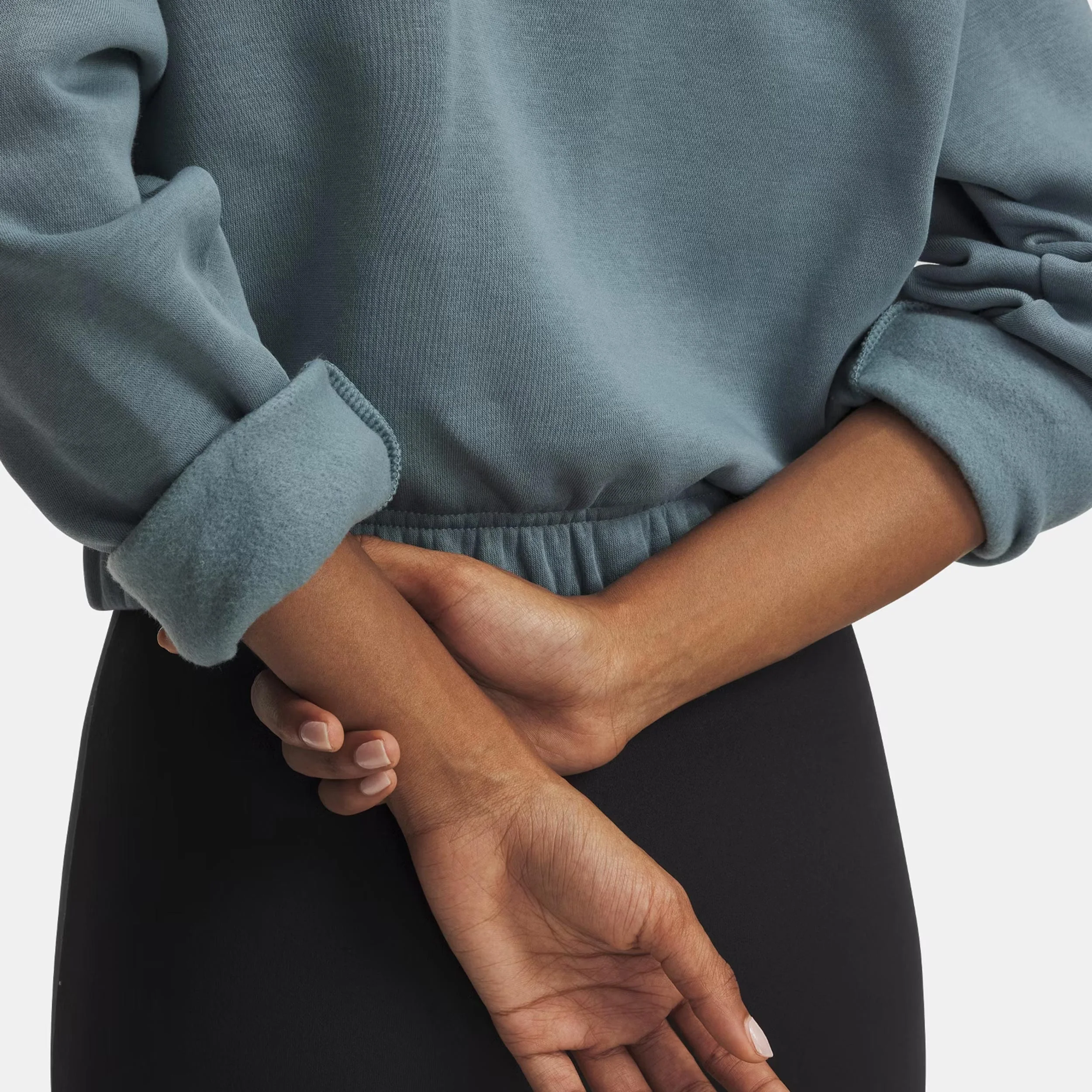 Rival Fleece Piped Crew Sweat-shirt Femmes-bleu gris - Image 5