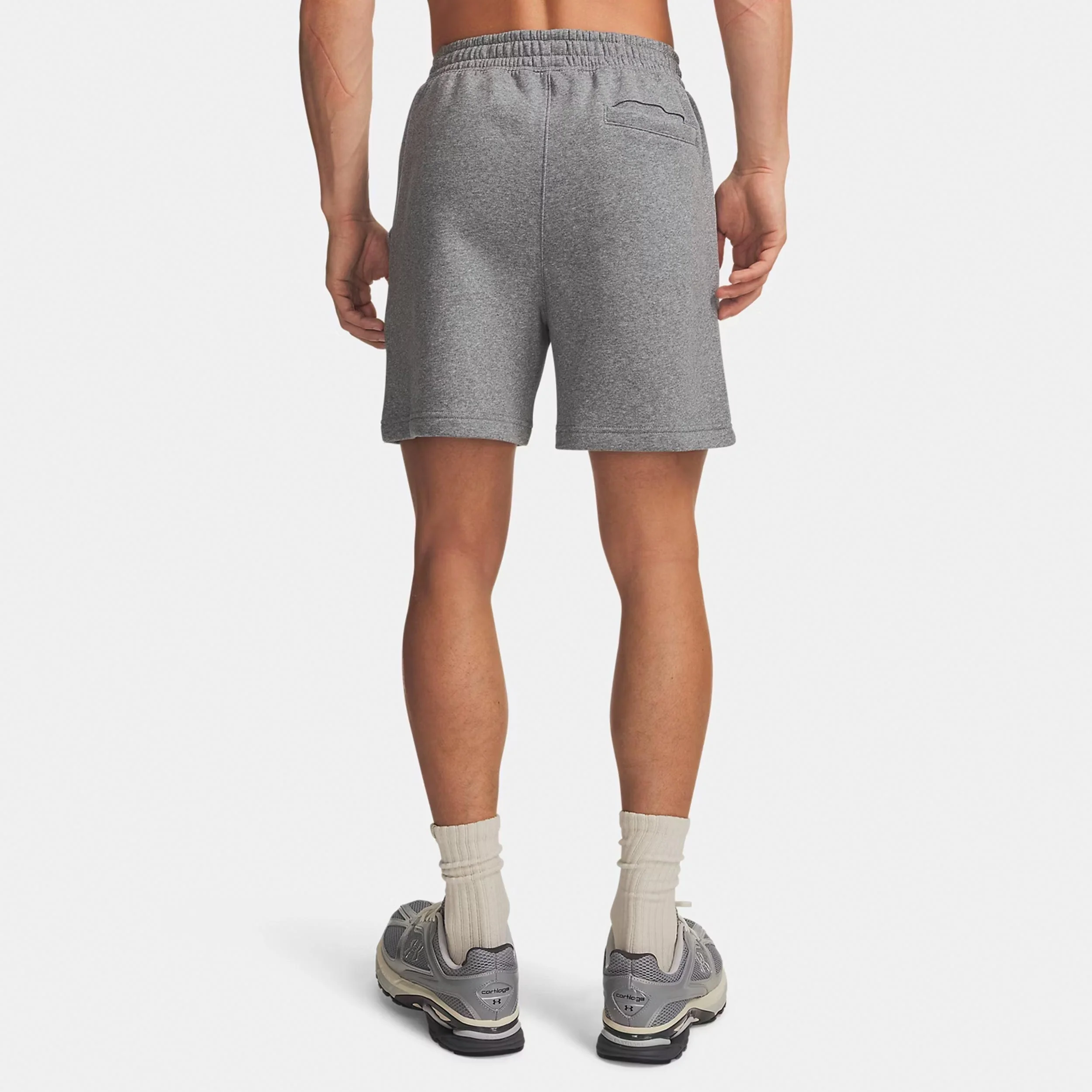 Rival Fleece Shorts Hommes - gris, blanc - Image 2