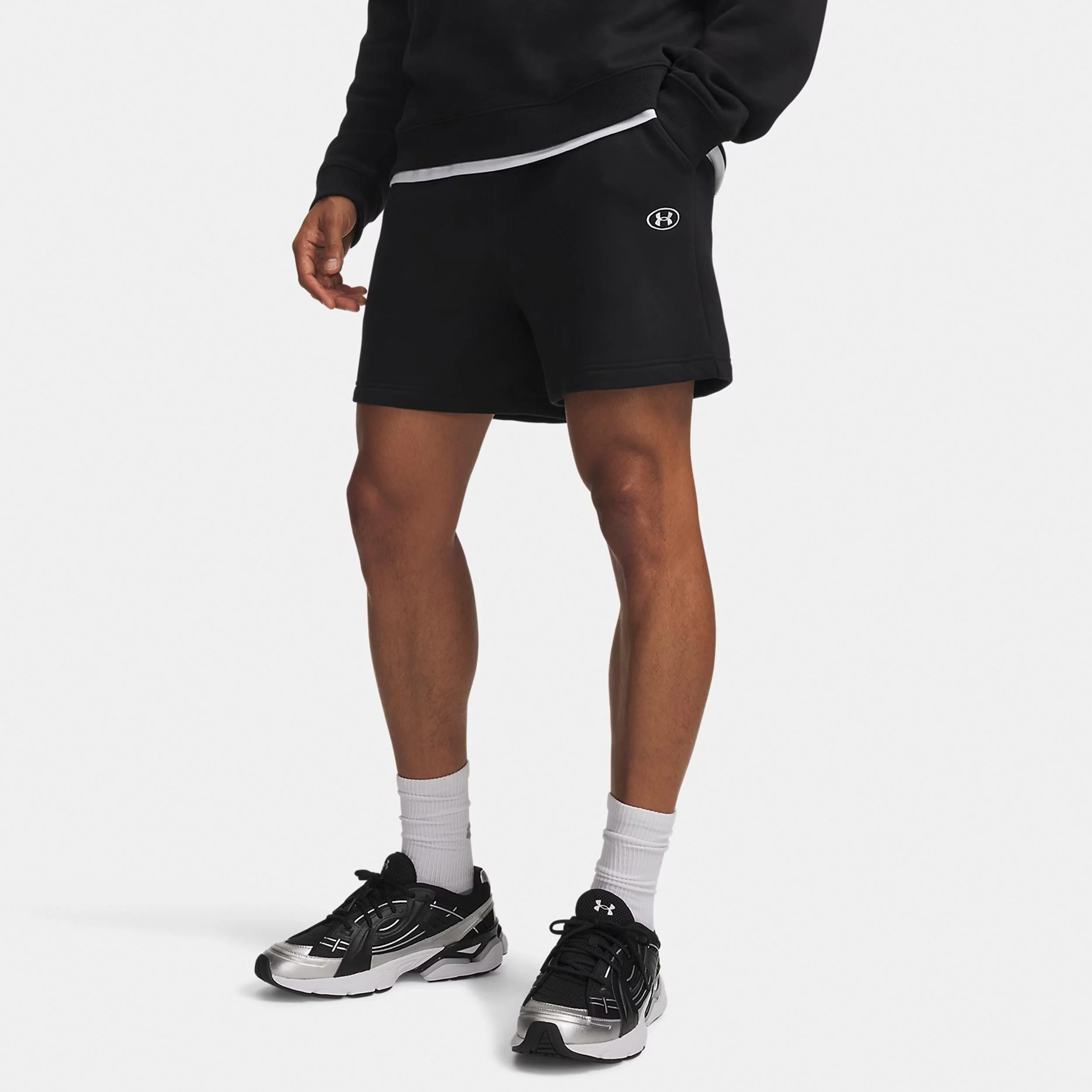 Rival Fleece Shorts Hommes - noir, blanc