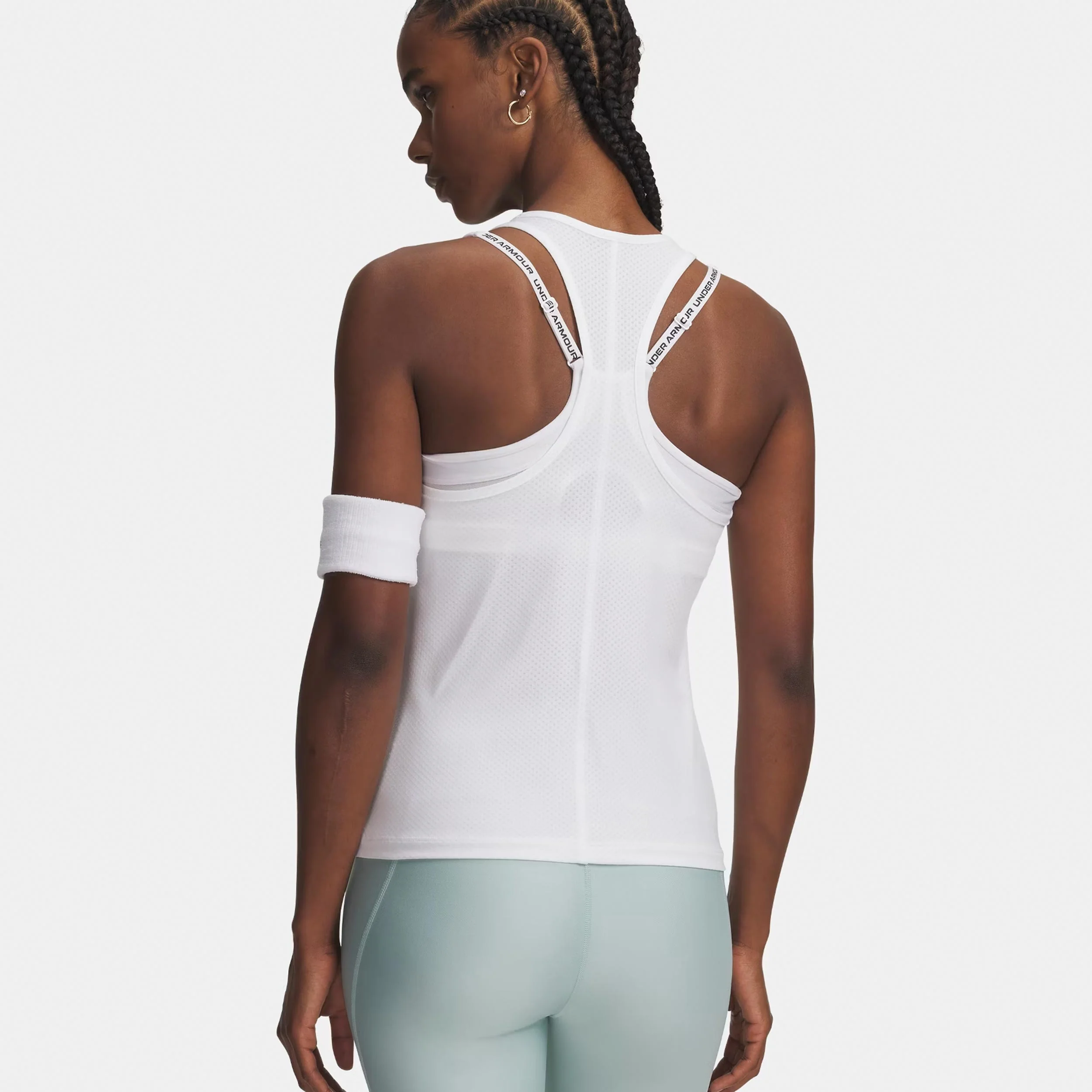 Tech Mesh Racer Débardeur tank top Femmes-blanc, noir - Image 2