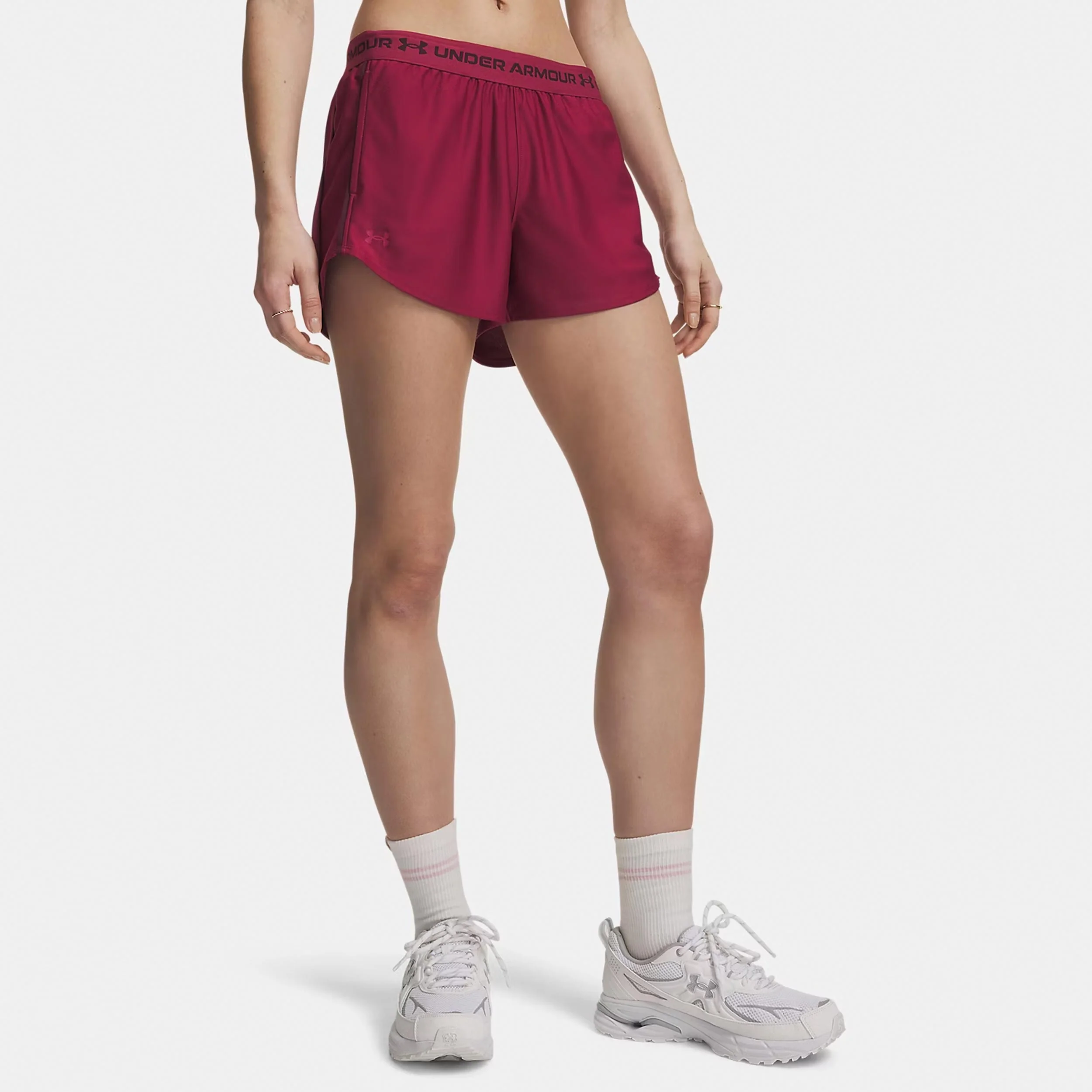 Tech Play Up Shorts Femmes - rouge, rouge foncé