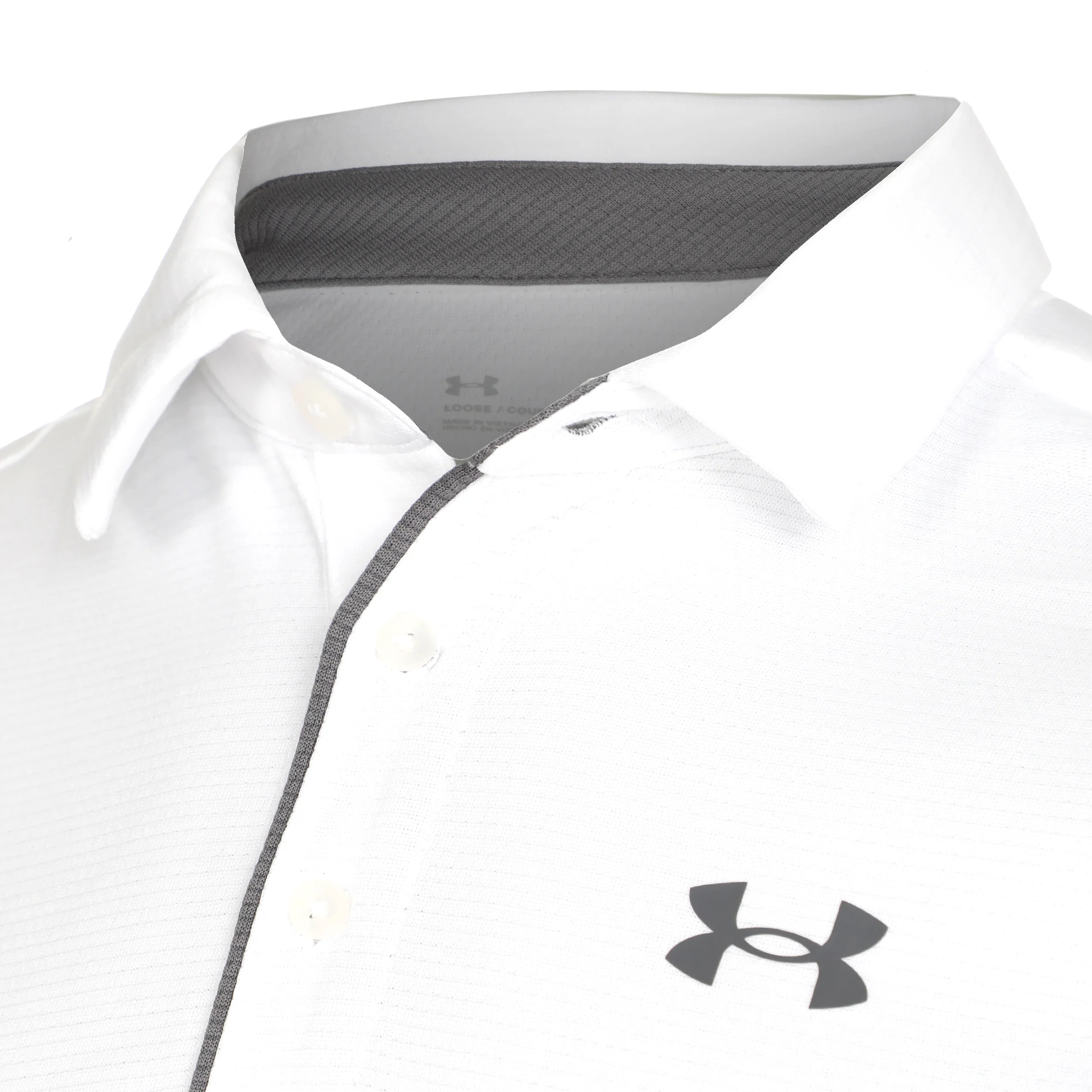 Tech Polo Hommes-Blanc,Gris - Image 3
