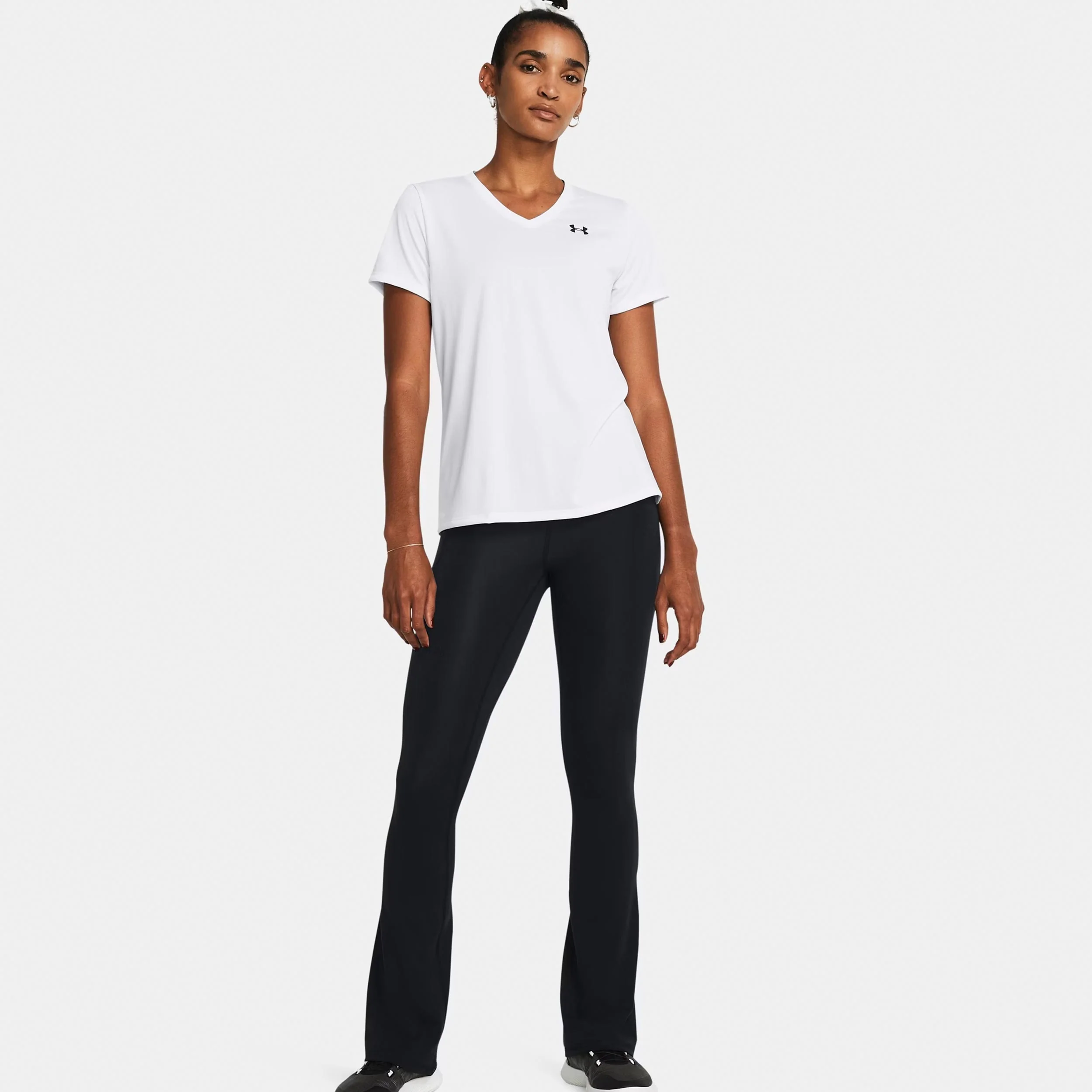 Tech Solid T-shirt Femmes-blanc - Image 5