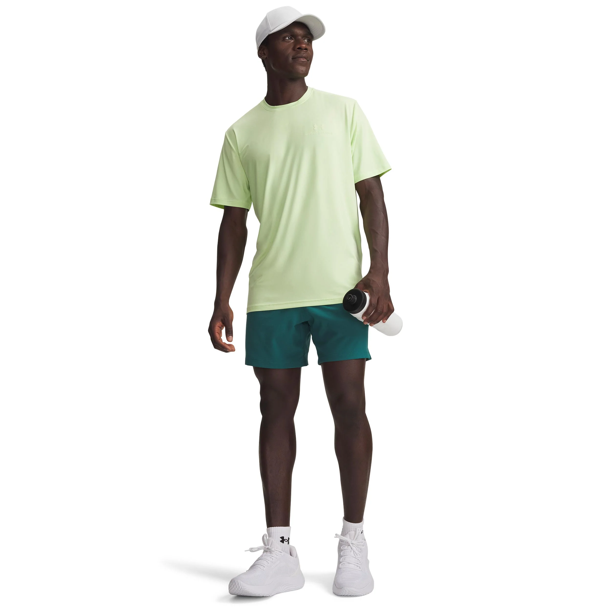 Vansih Woven 6in Shorts Hommes-vert, noir mat - Image 4