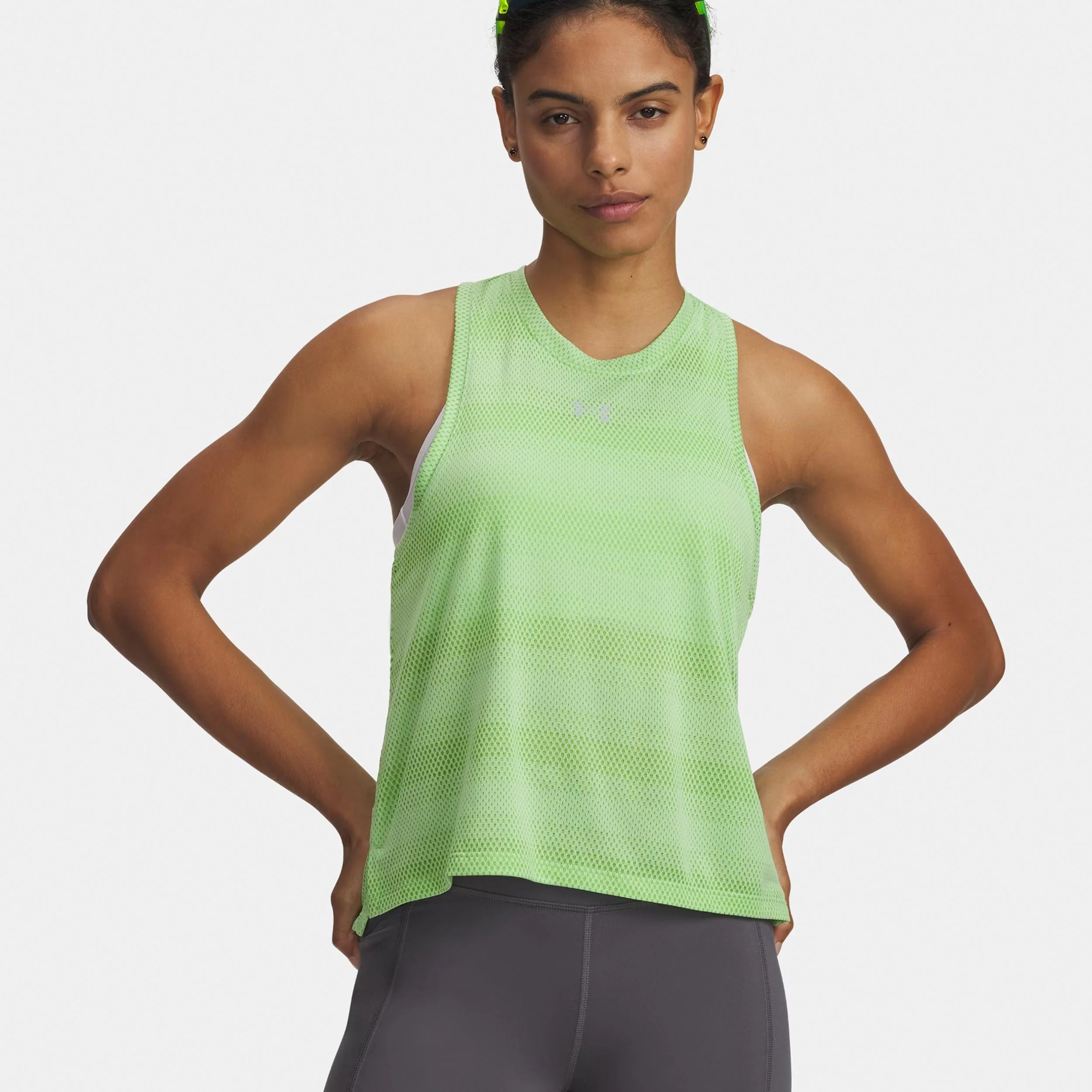 Velociti Maillot de course Femmes - vert fluo, argent