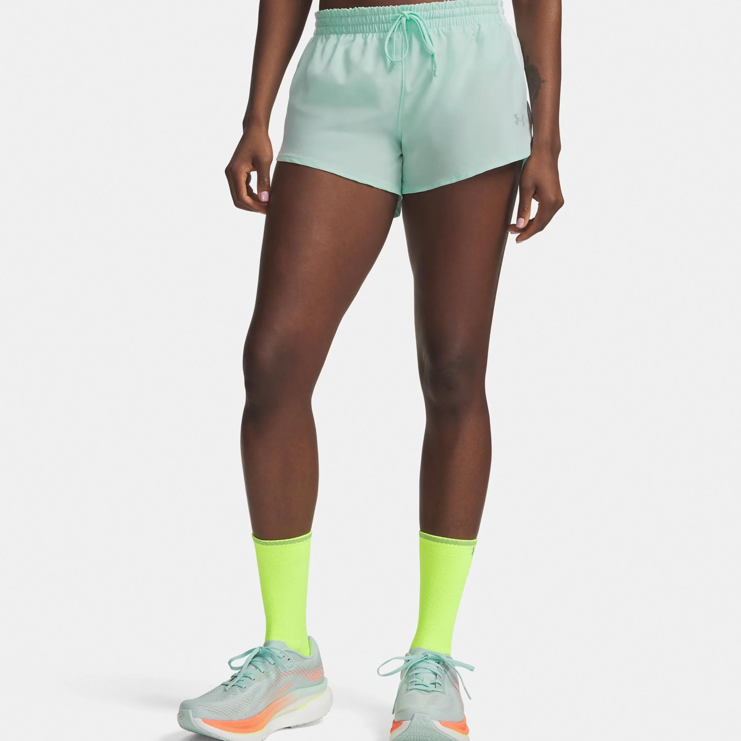 Velociti Pro 3in Short de running Femmes - menthe, argent