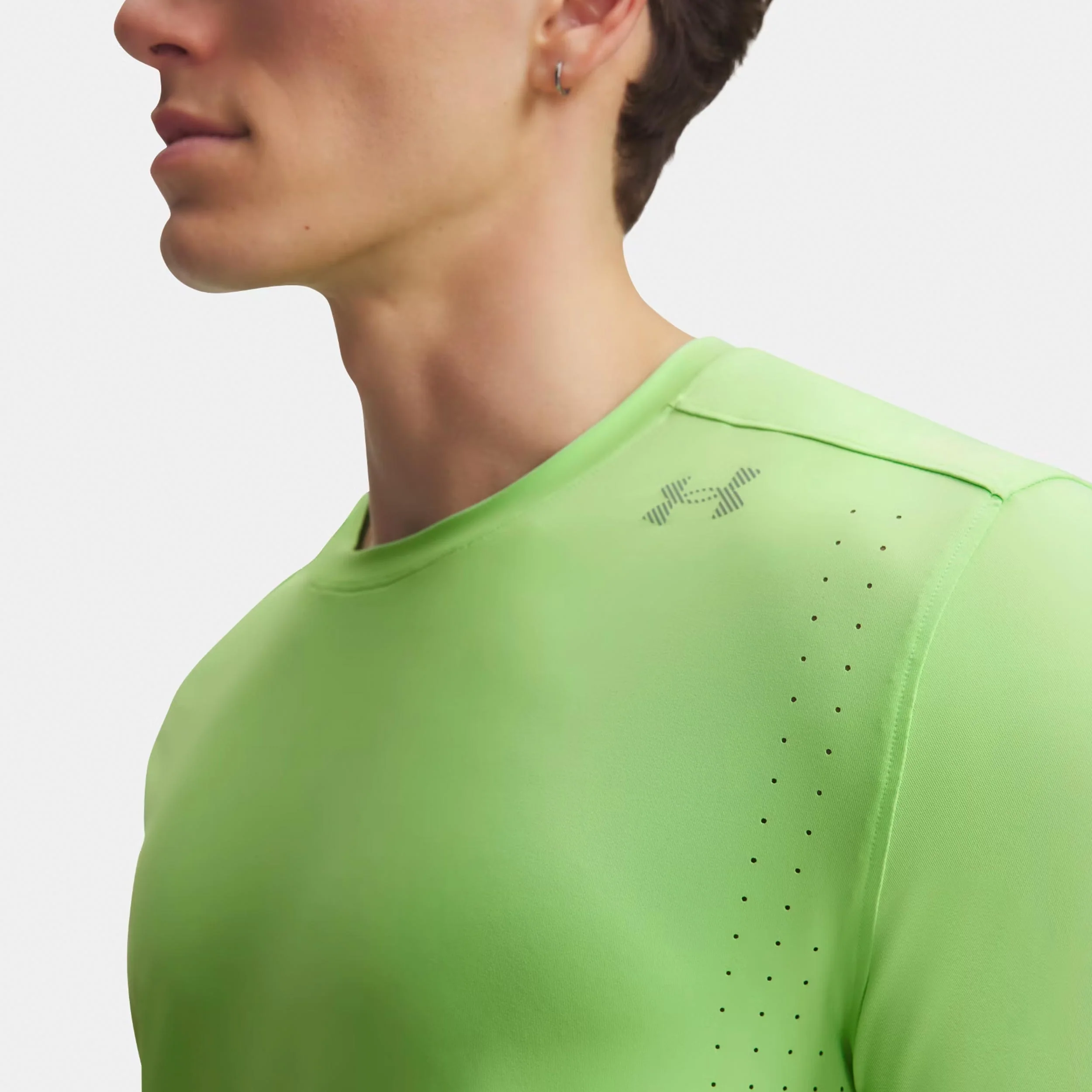 Velociti Pro Maillot de course Hommes - vert fluo, argent - Image 3