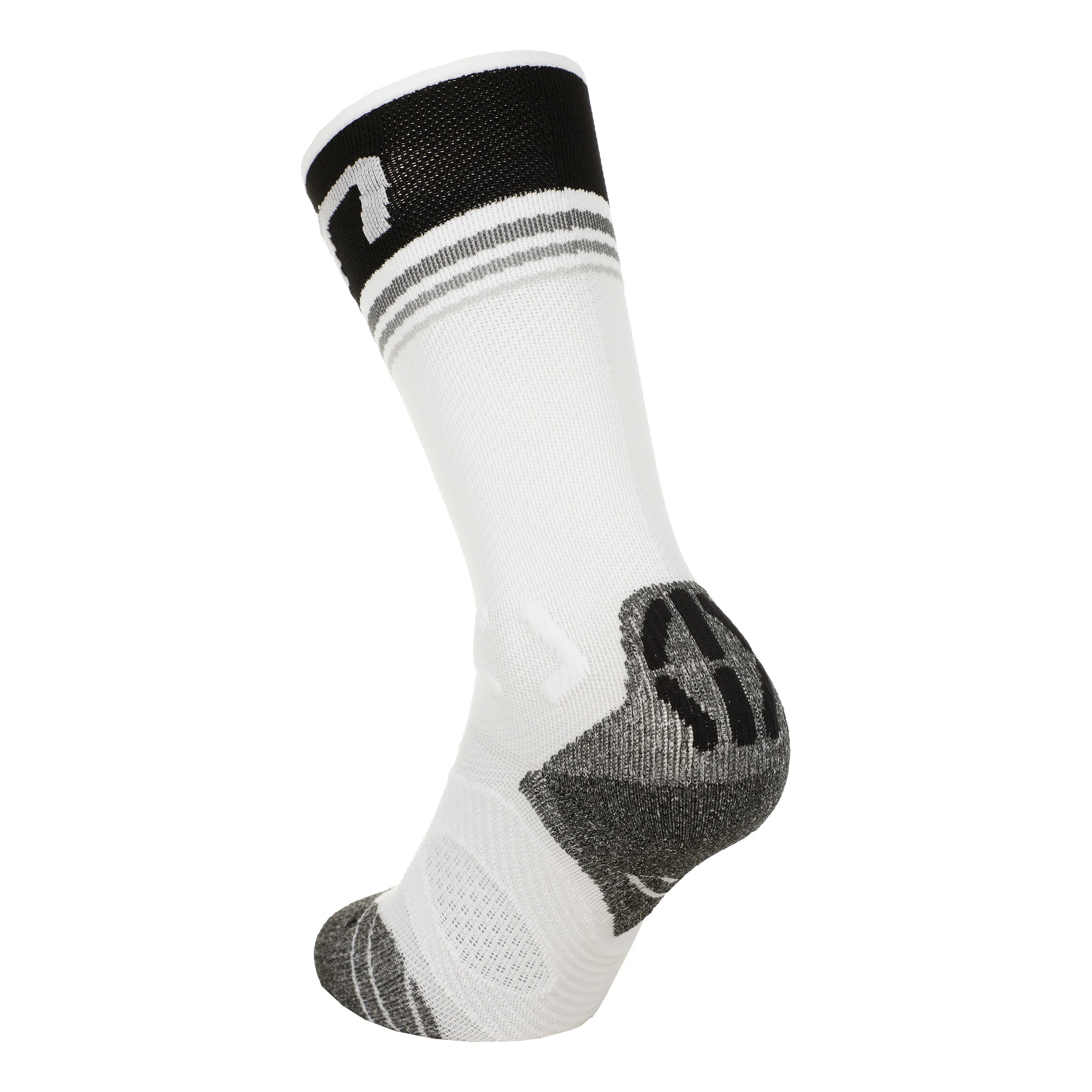 Runner'S One Mid Chaussettes De Running Femmes-Blanc,Noir - Image 2