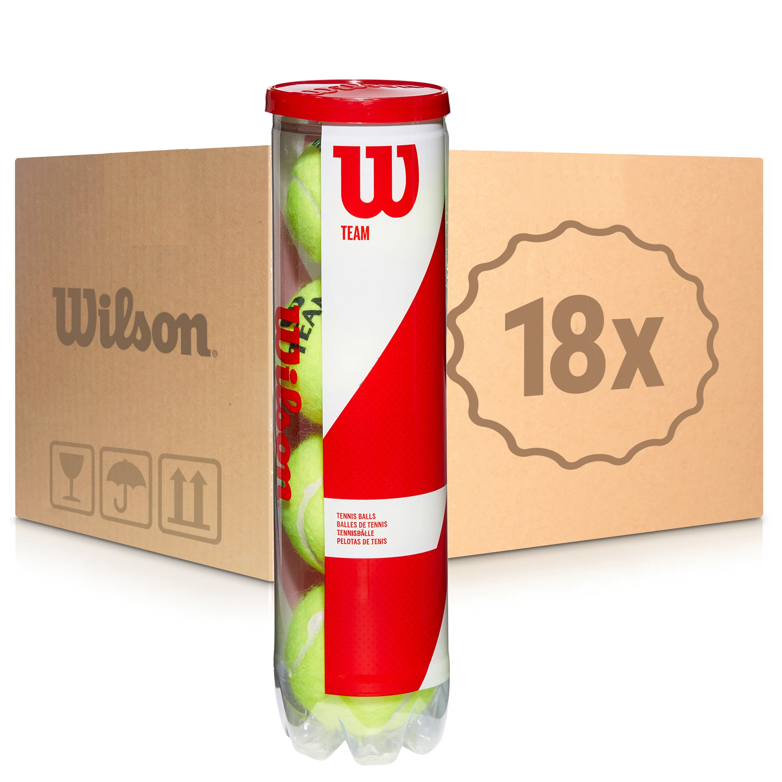 18 tubes de 4 Team W Practice En carton