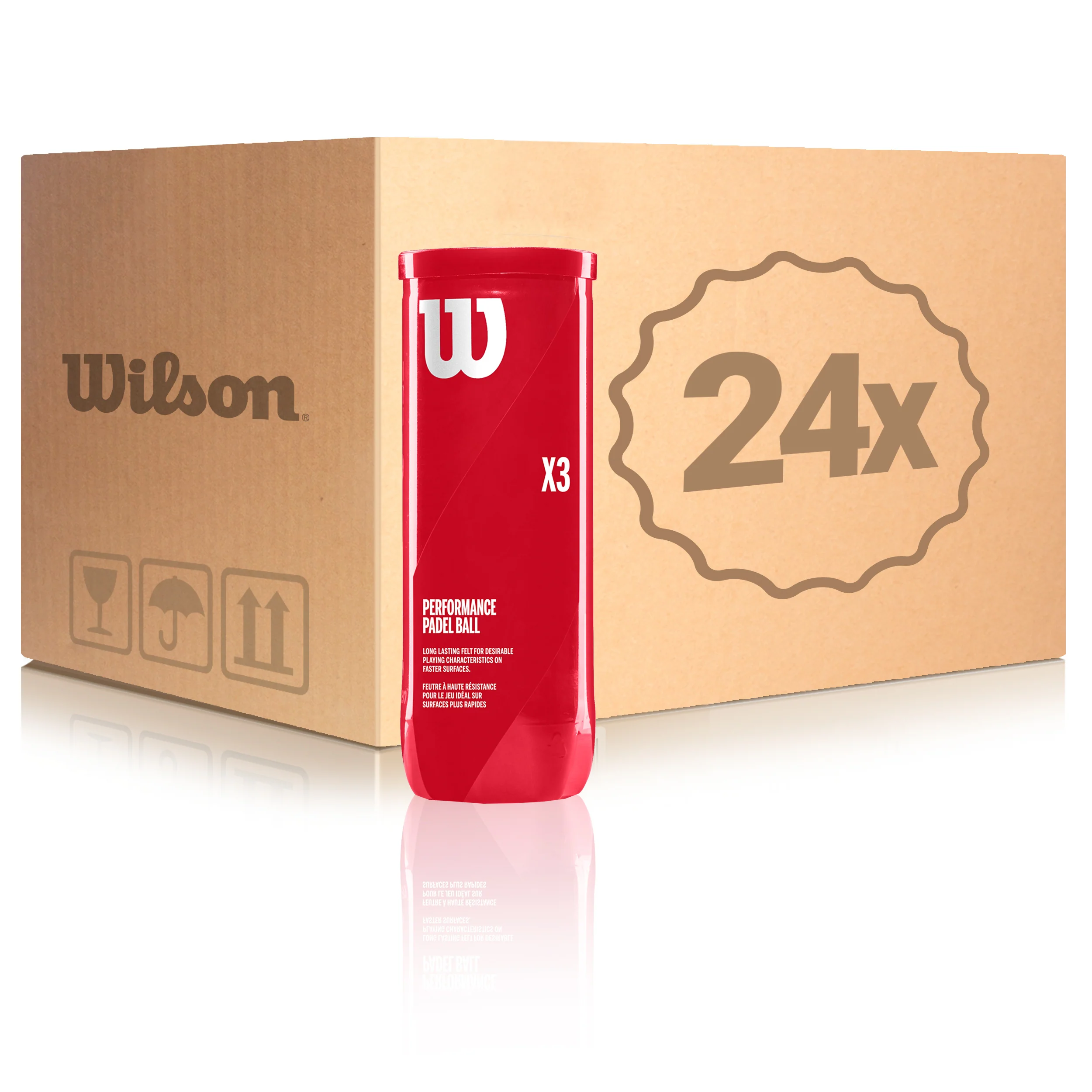 24 Tubes de 3 Padel X3 Ball En carton
