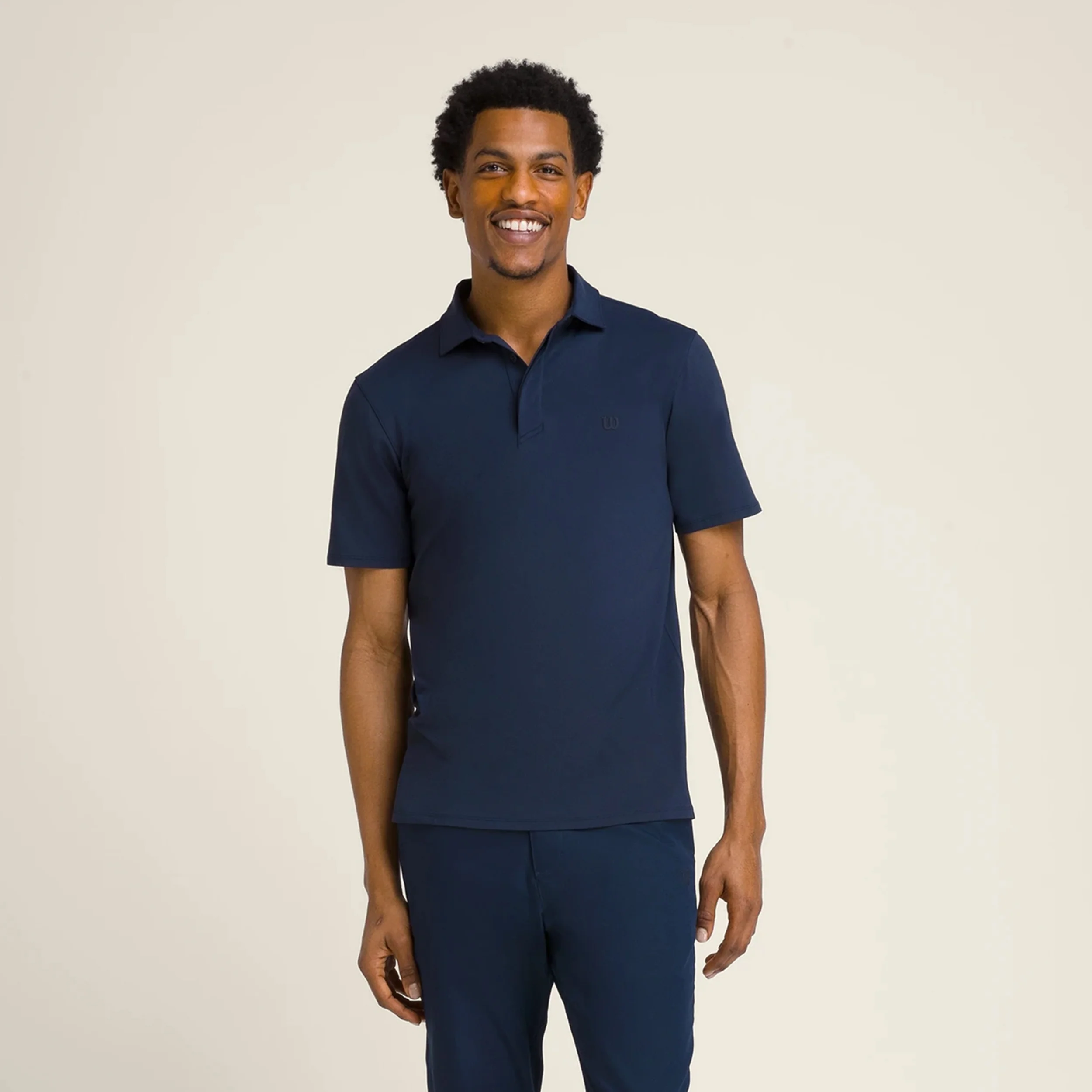 League Polo Hommes-Bleu Foncé - Image 9