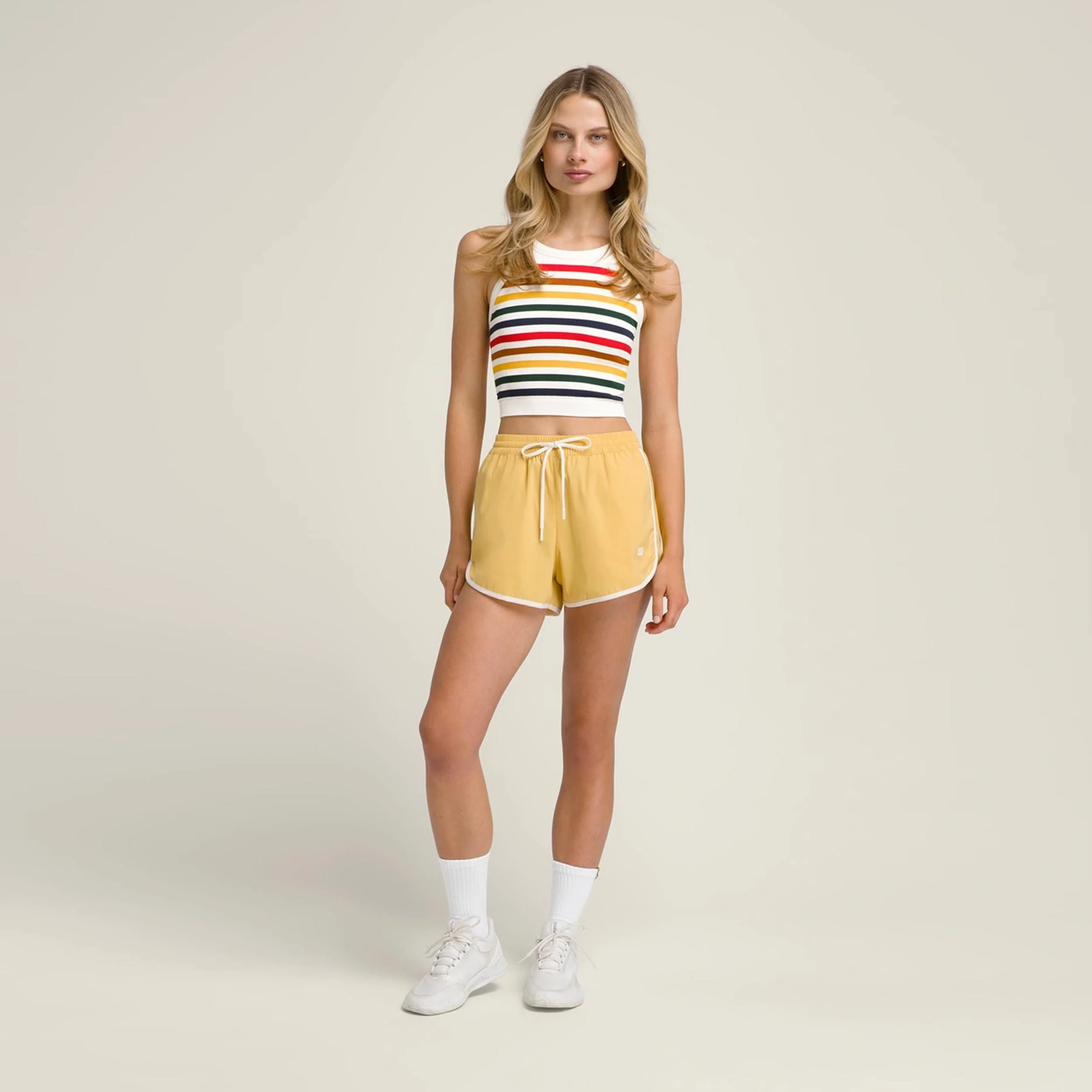 On The Daily Brami Débardeur Tank Top Femmes-Crème,Multicouleur - Image 5