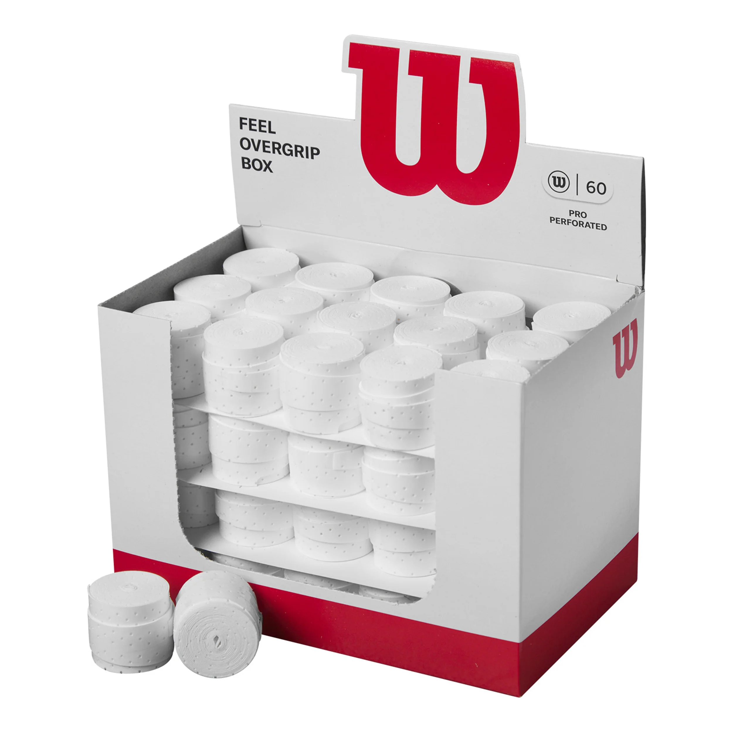 Pro Overgrip Perforated Pack de 60 - blanc